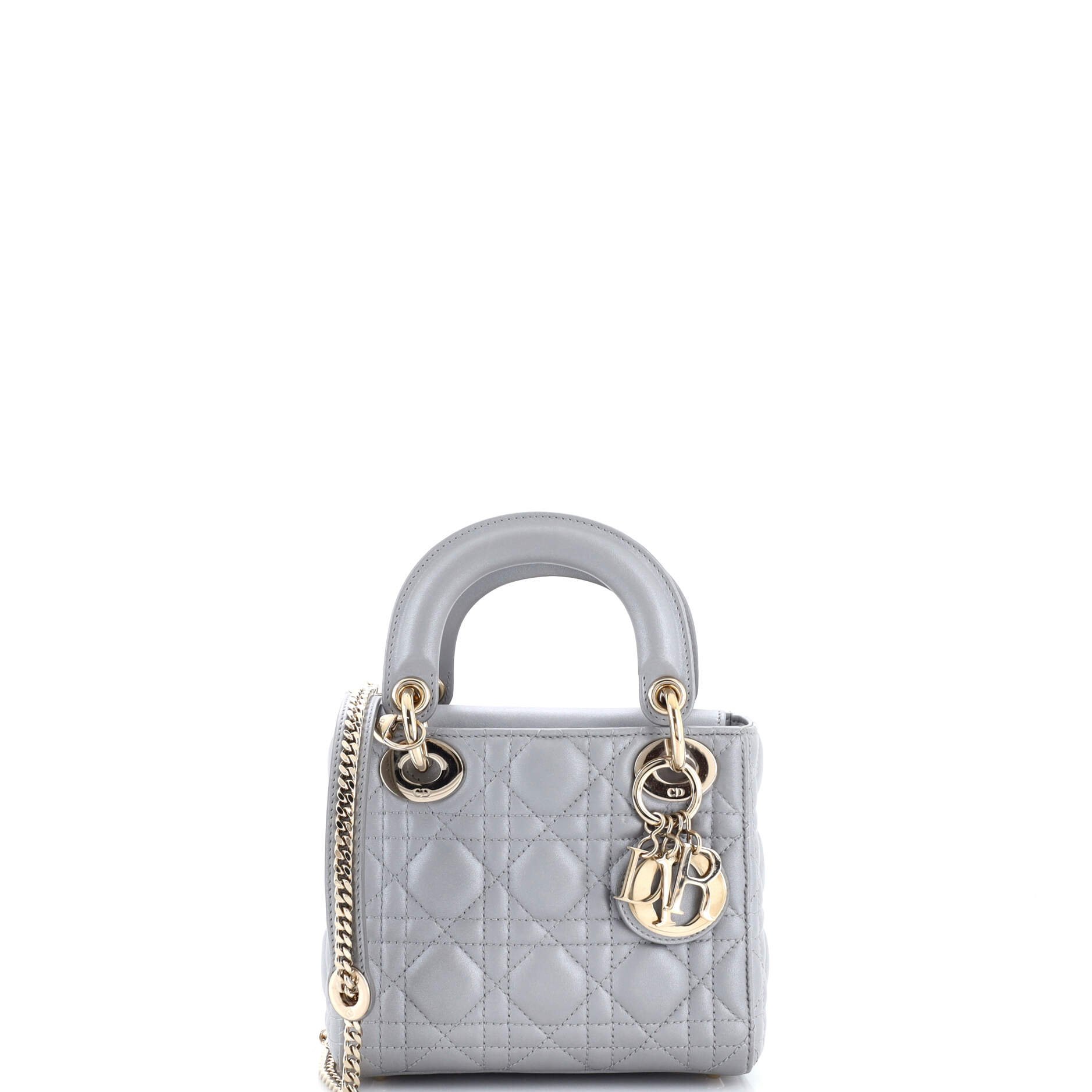 Lady Dior Chain Bag Cannage Quilt Lambskin Mini