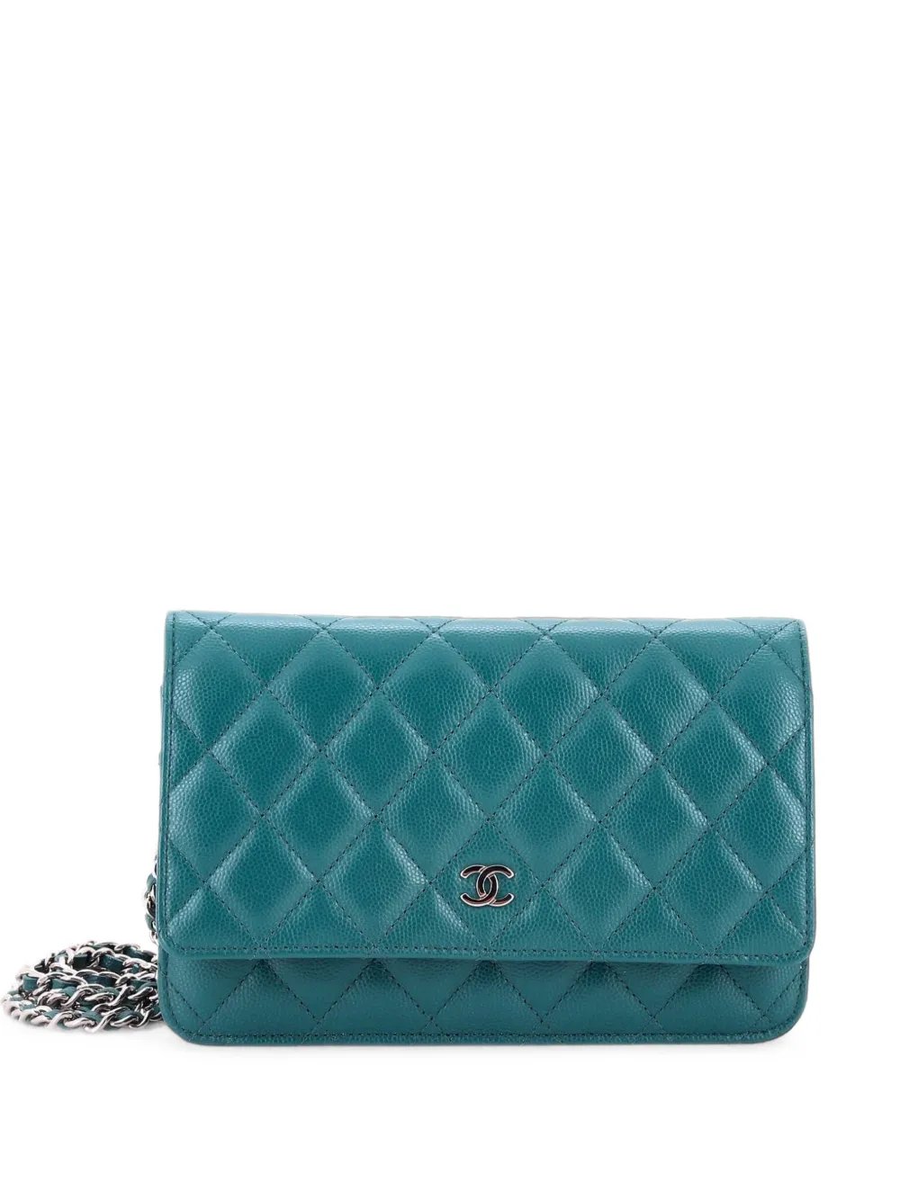 Wallet on Chain Quilted Caviar crossbody bag