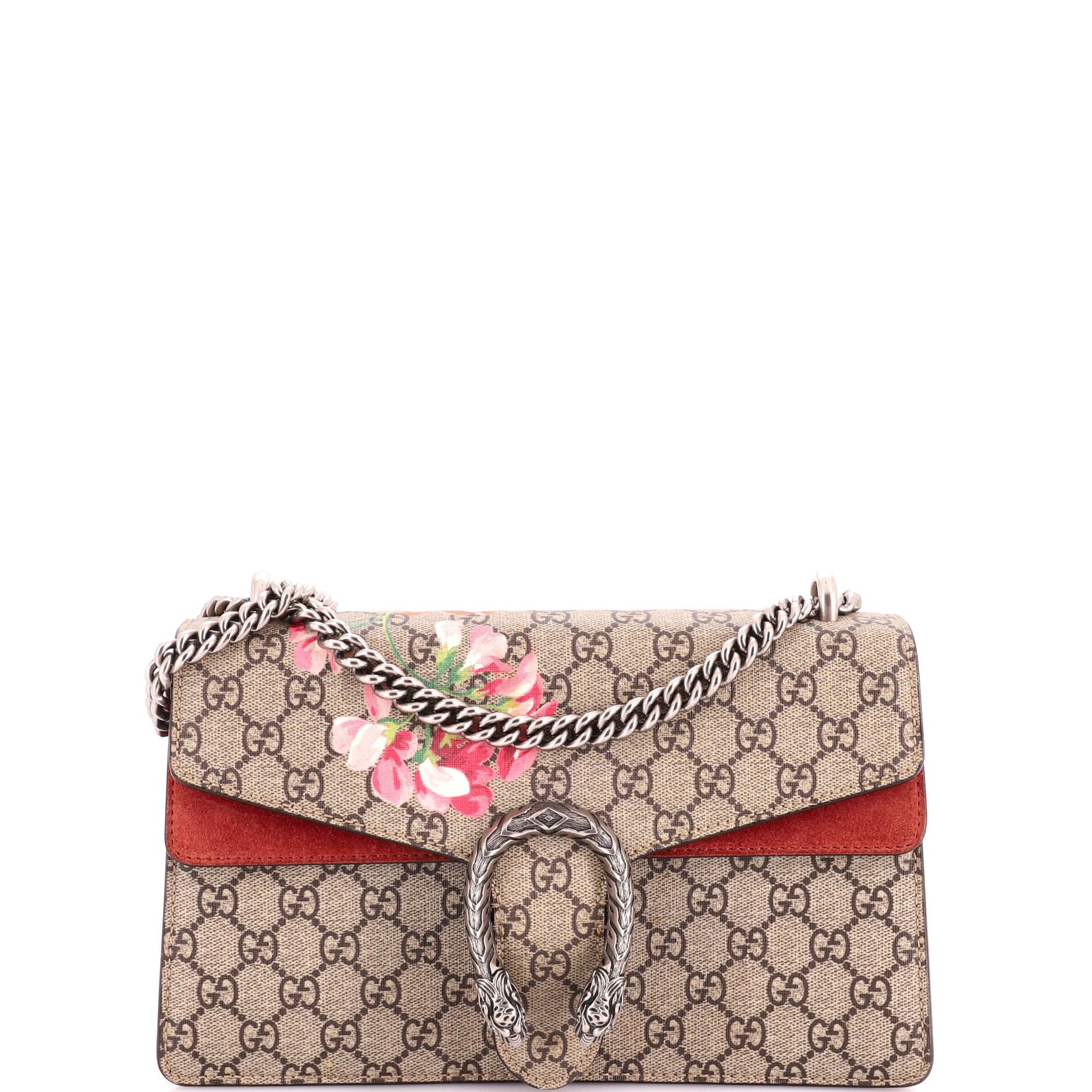 Dionysus Bag Blooms Print GG Coated Canvas Small