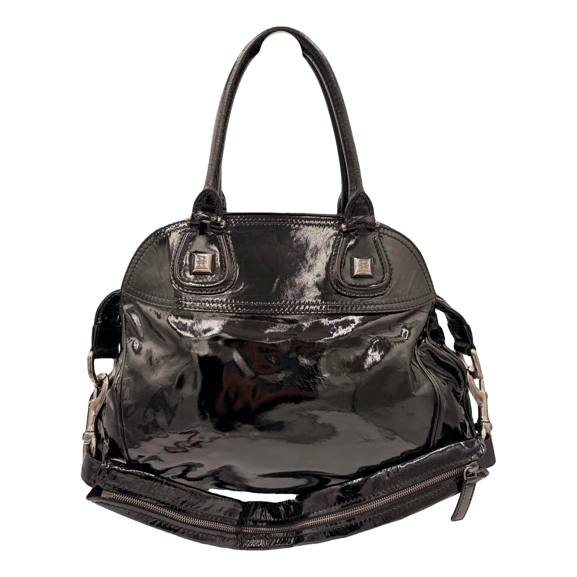 Nightingale patent leather tote
