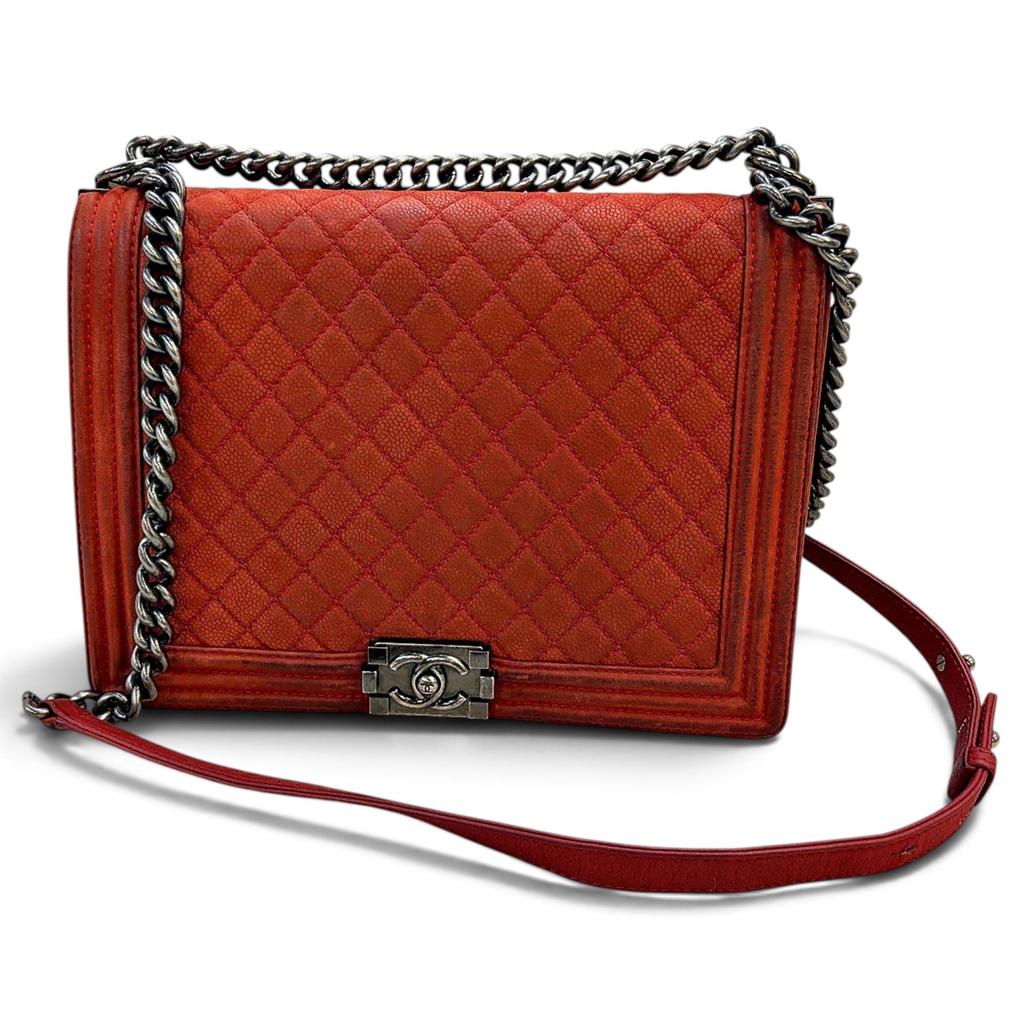 Boy leather crossbody bag