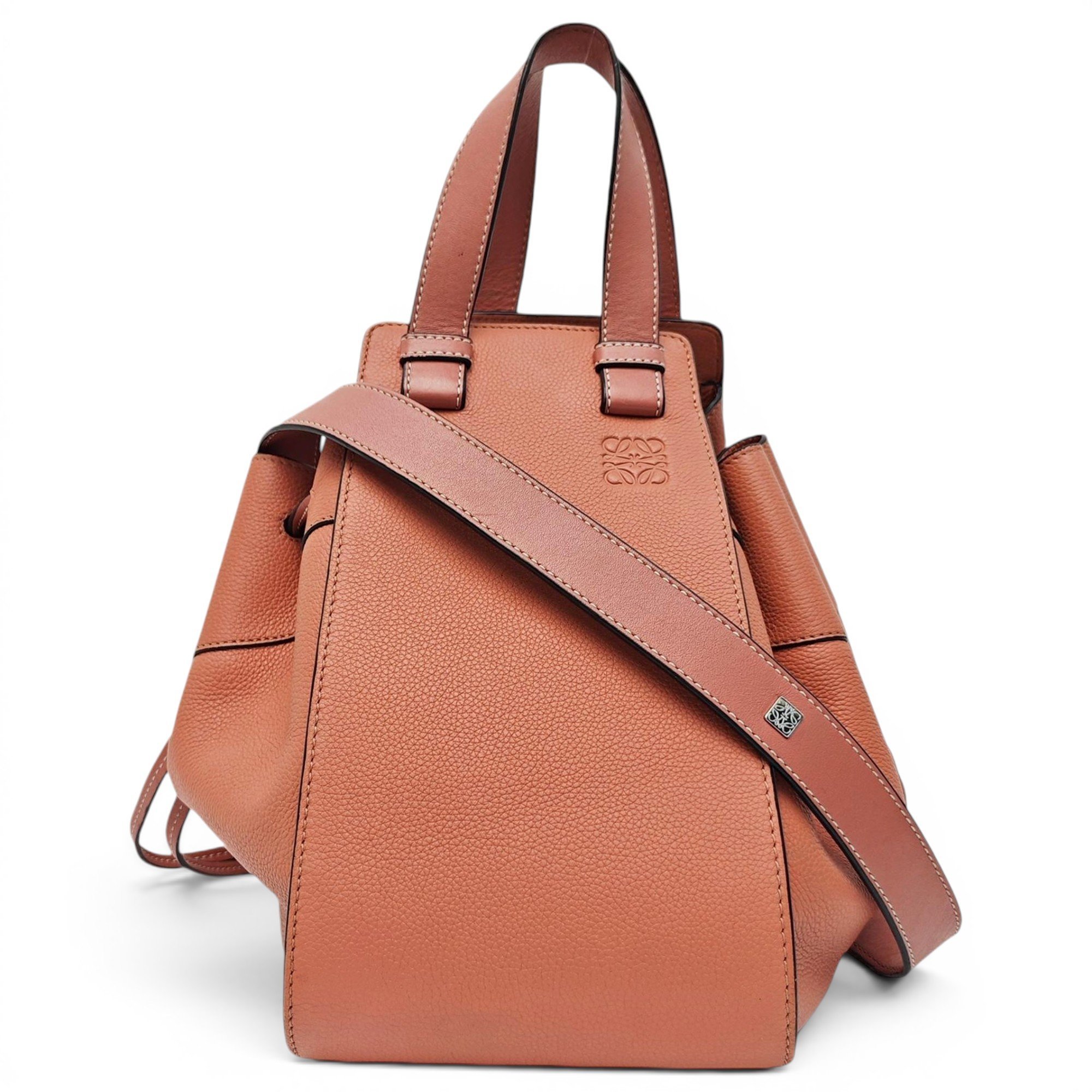 Hammock leather handbag