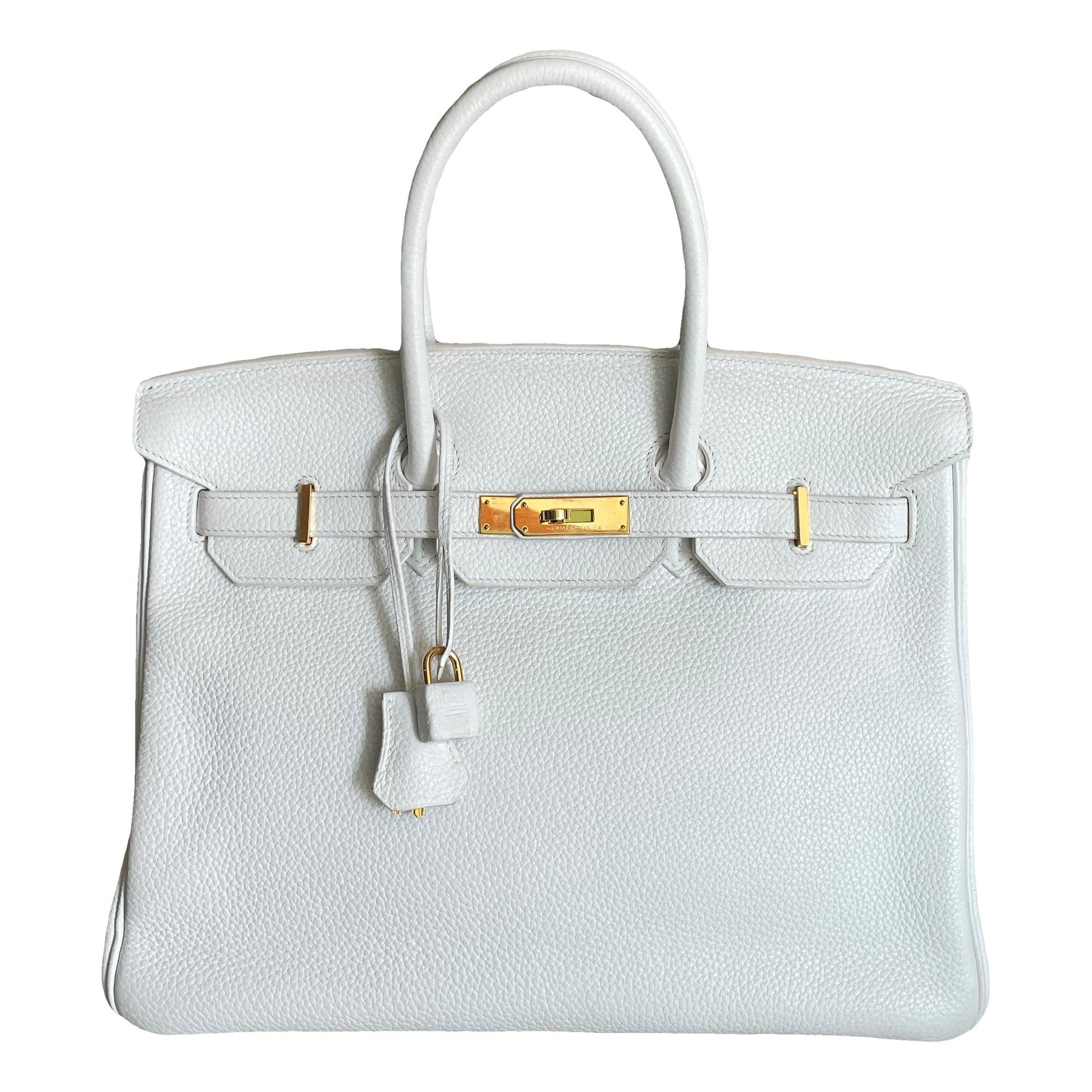Hermes Birkin 35 Handbag Clemence Leather