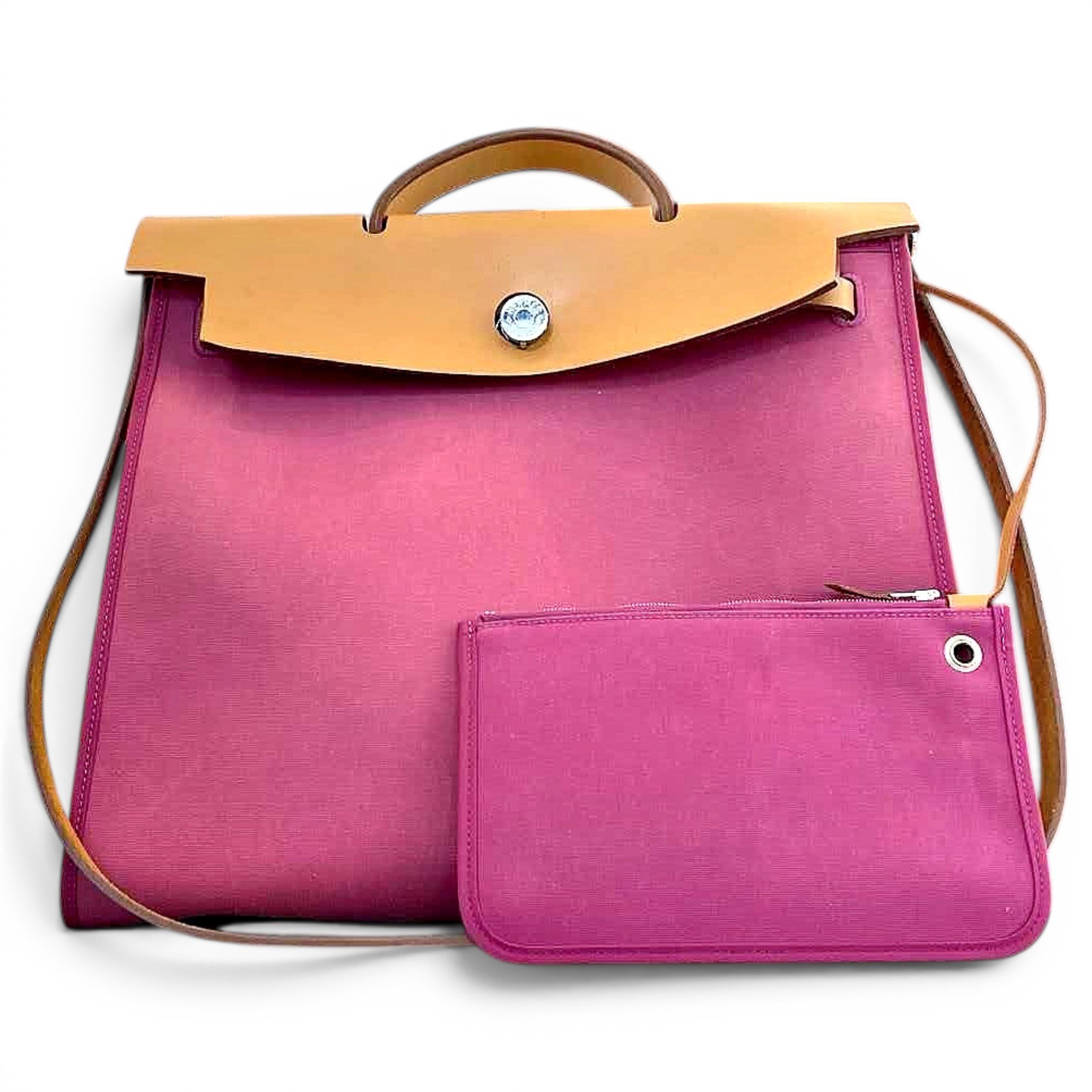 Hermes Herbag Handbag Pink