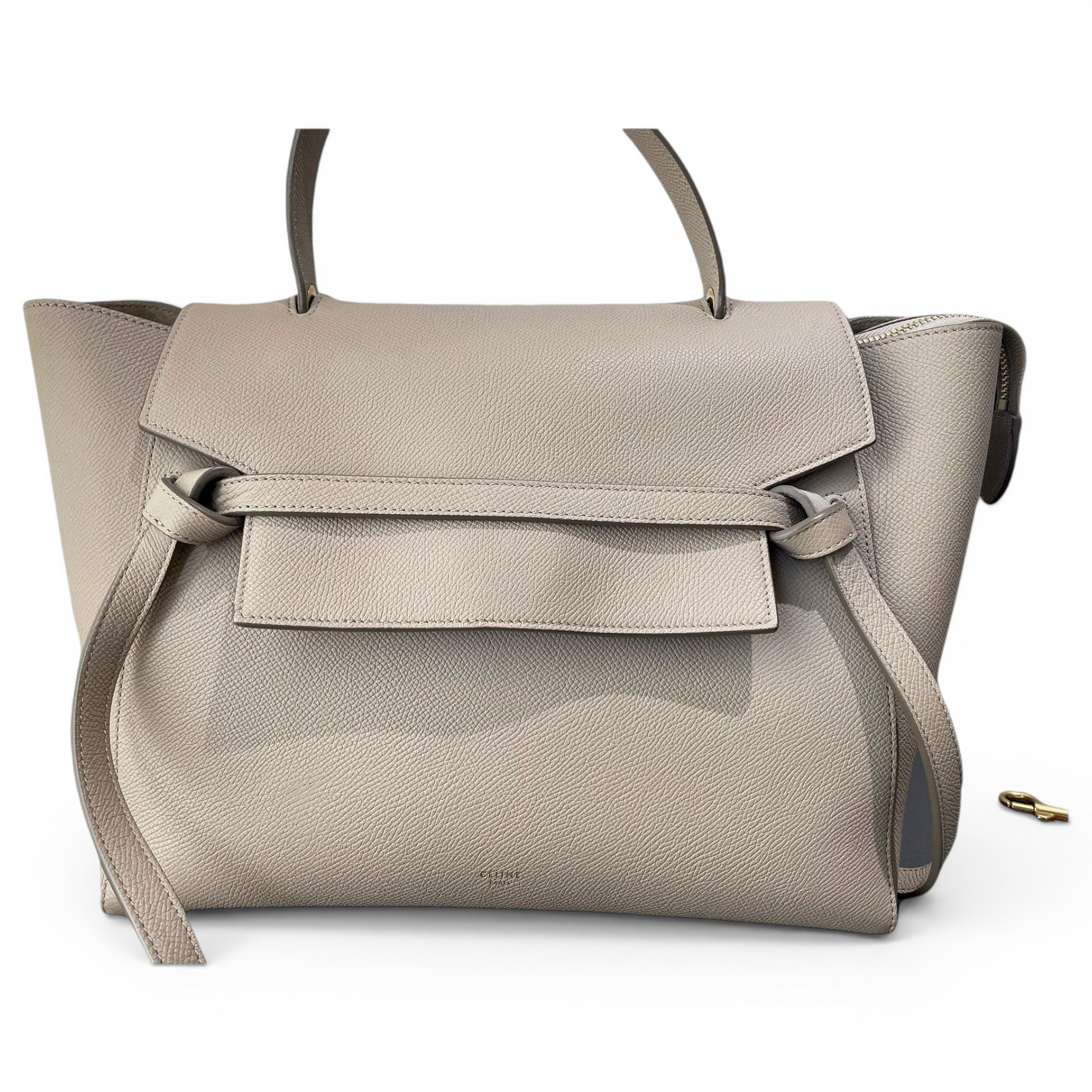 Belt leather handbag