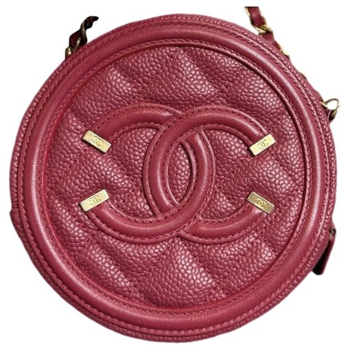 Vanity leather handbag