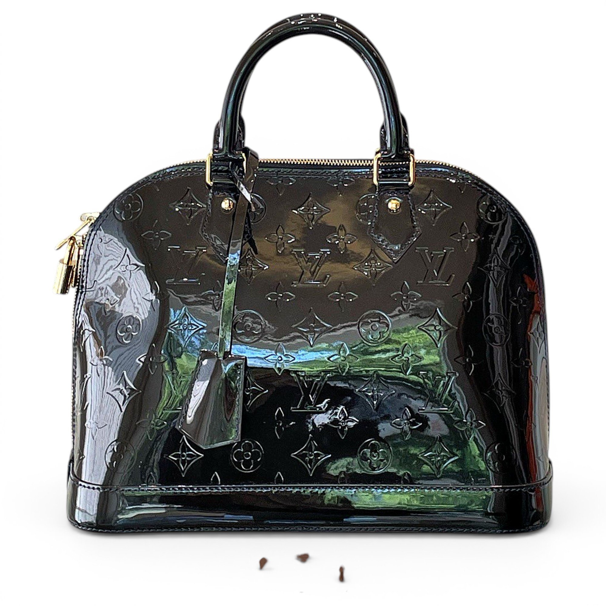 Alma patent leather handbag
