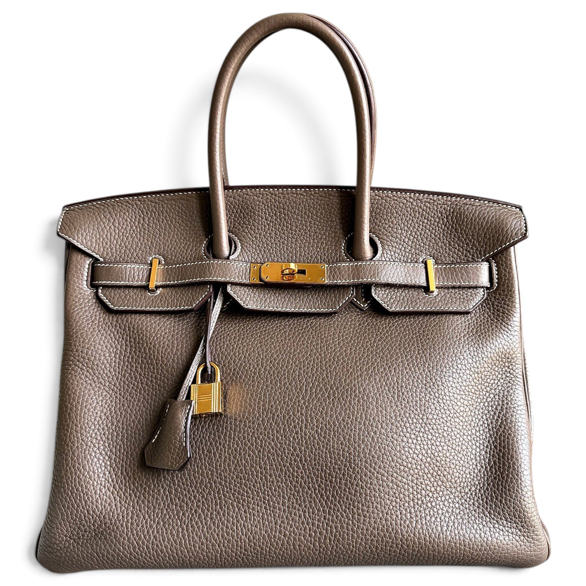 Birkin 35 leather handbag