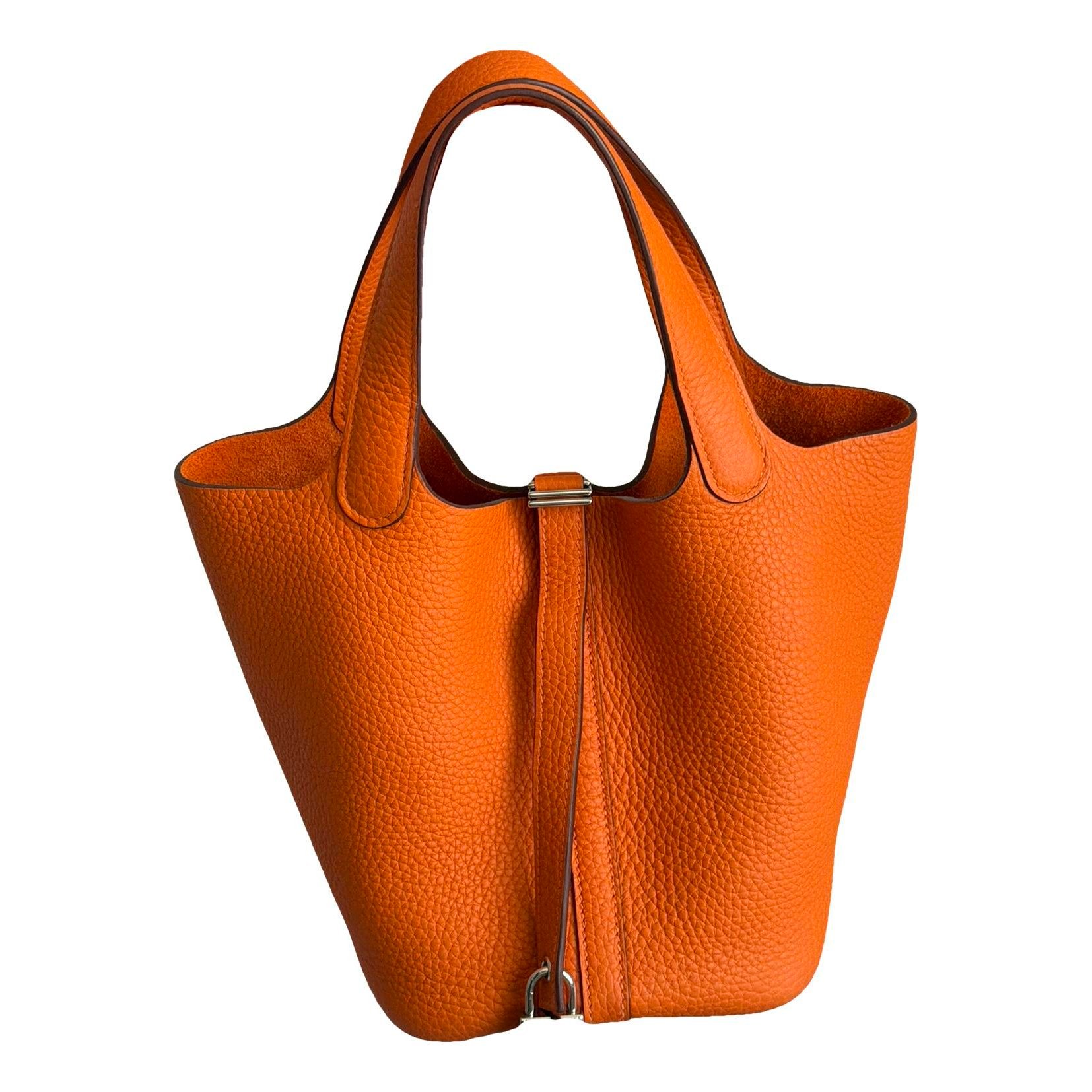 Picotin leather tote