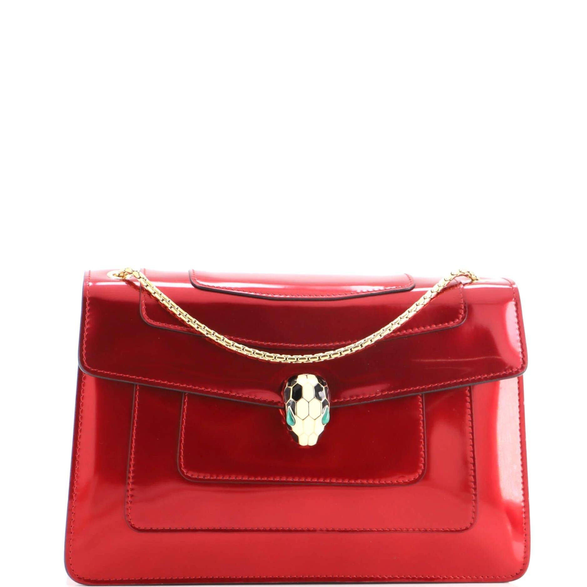Patent leather handbag