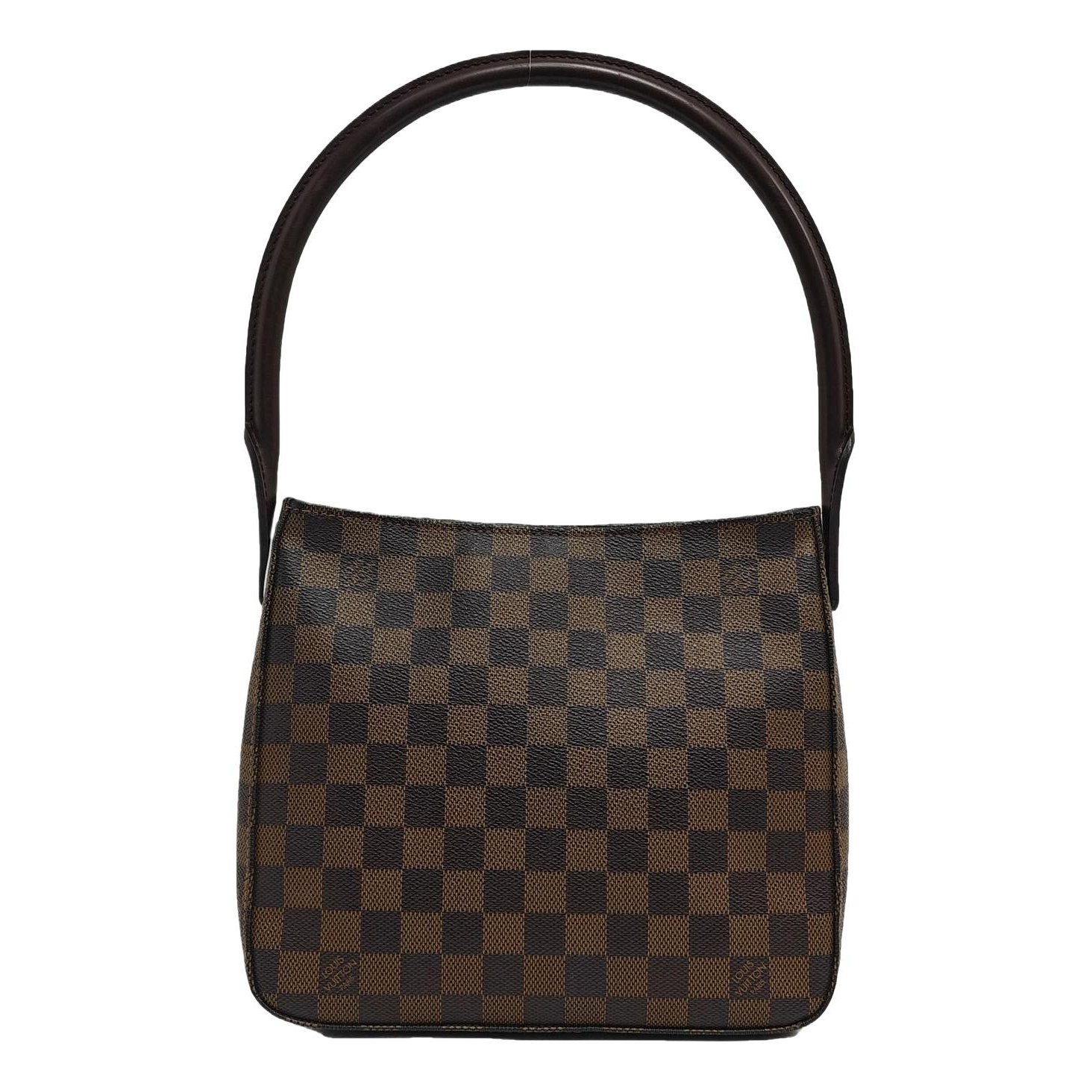 Looping leather handbag