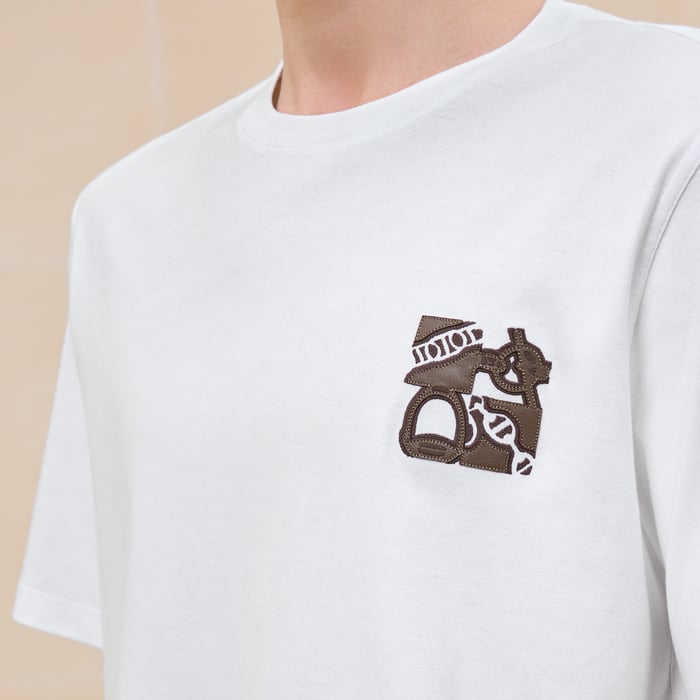 Blanc "Metallerie Au Carre" T-shirt