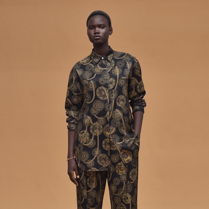 Noir "l'Enseigne Du Sellier" Wide Shirt