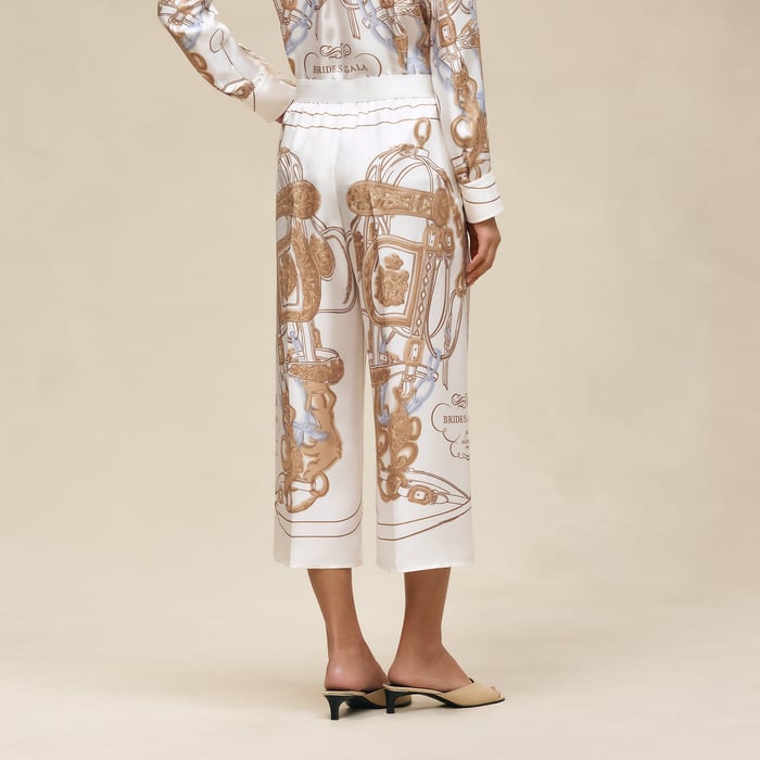 Blanc Nacre "Brides De Gala Gold" Pants