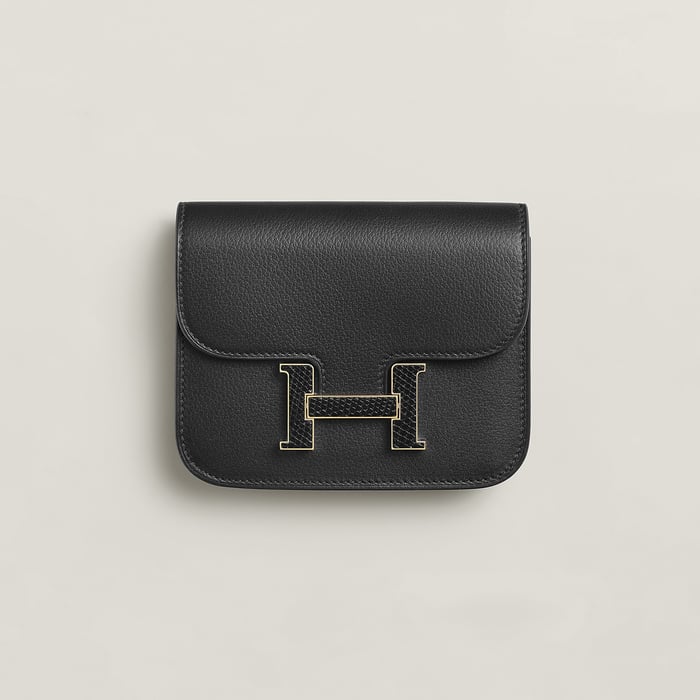 Noir Constance Slim Wallet