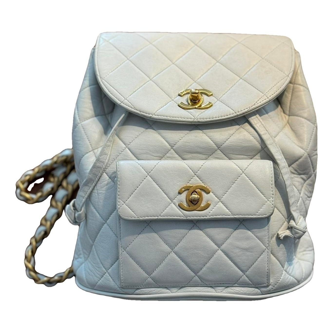 Leather backpack