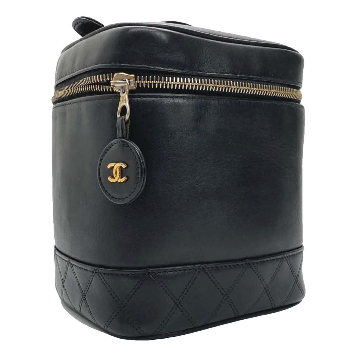 Leather vanity case