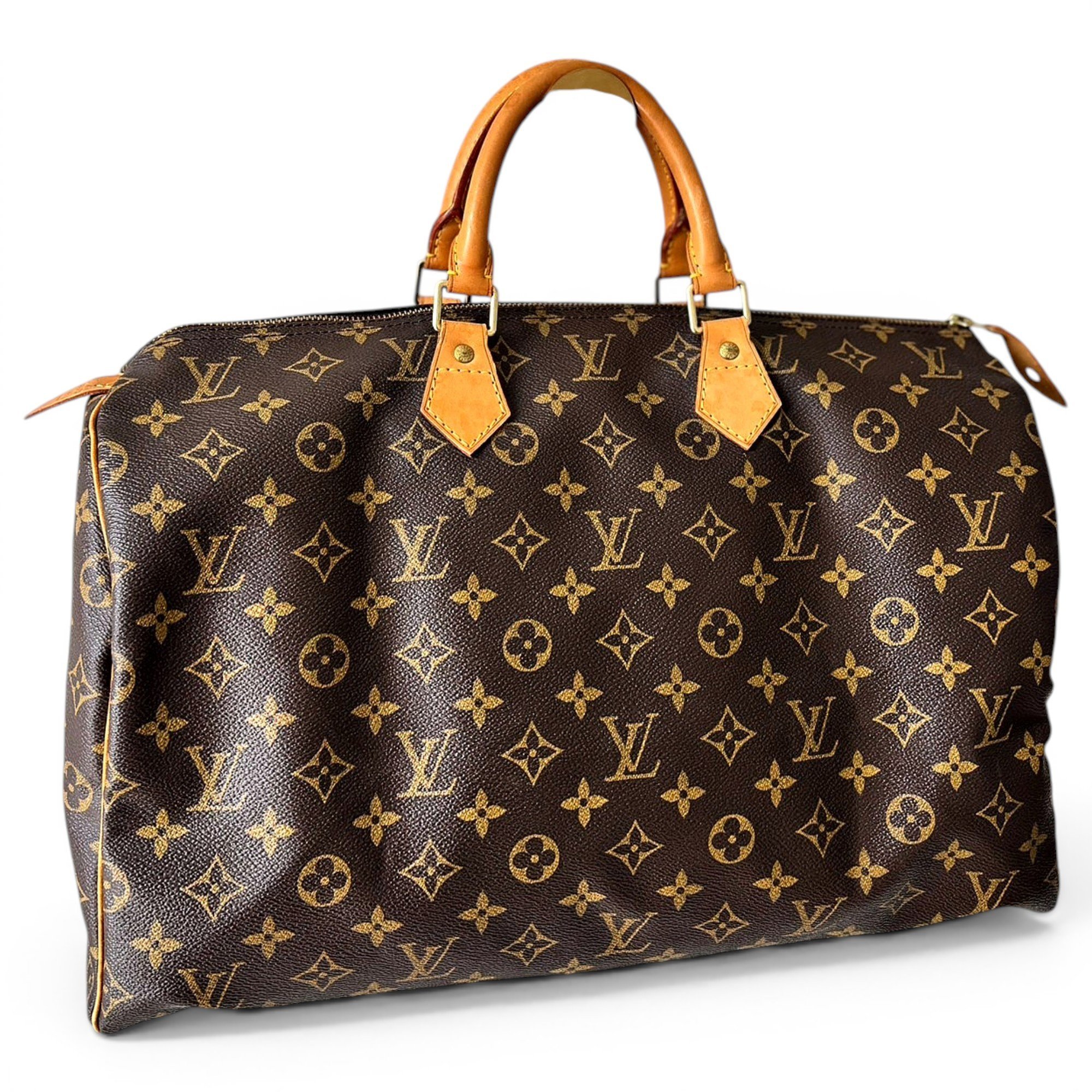 Speedy leather handbag