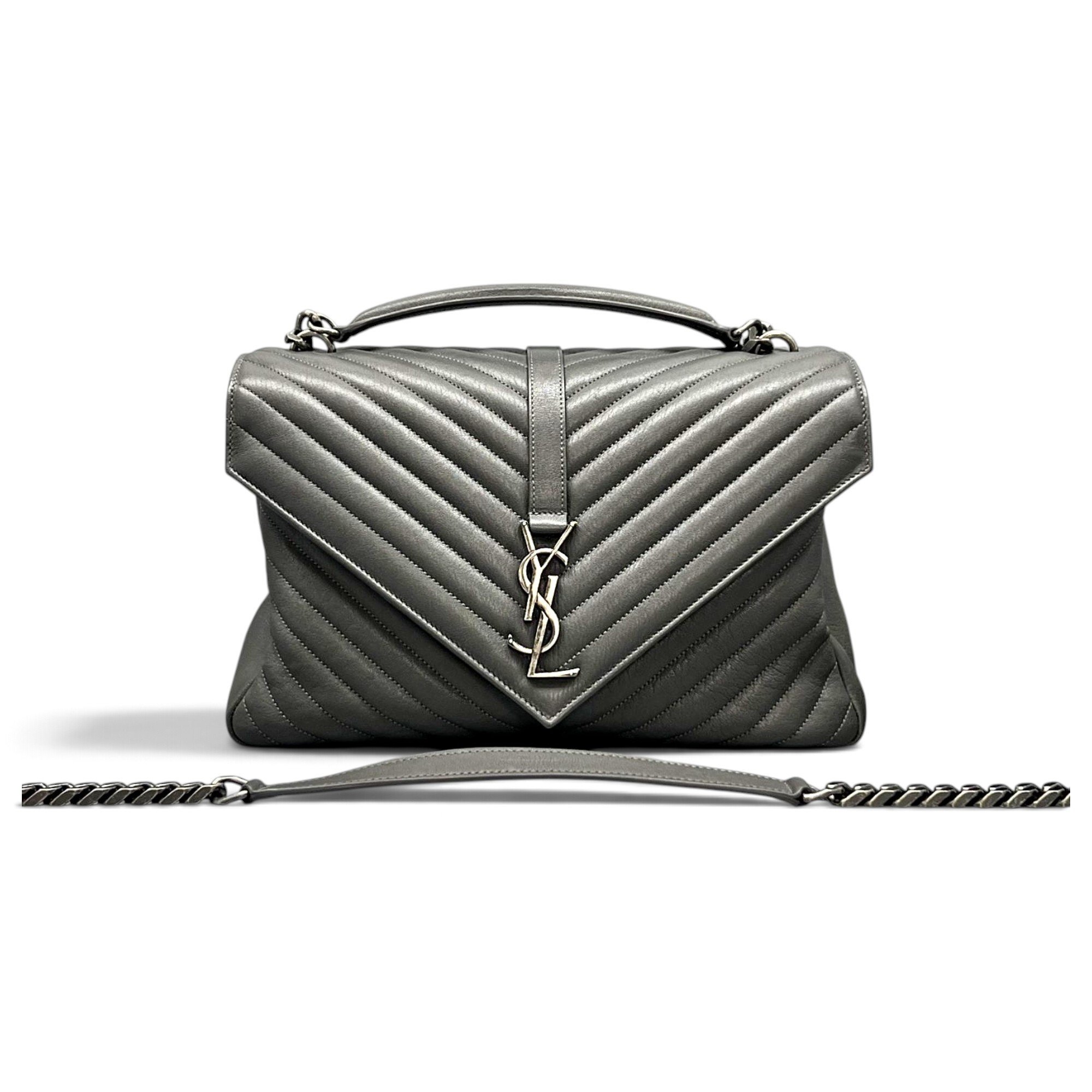 Collége monogramme leather handbag