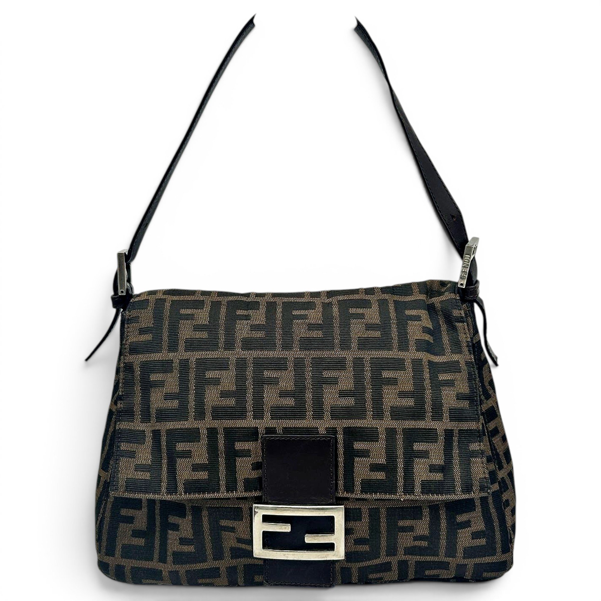 Pocket leather handbag