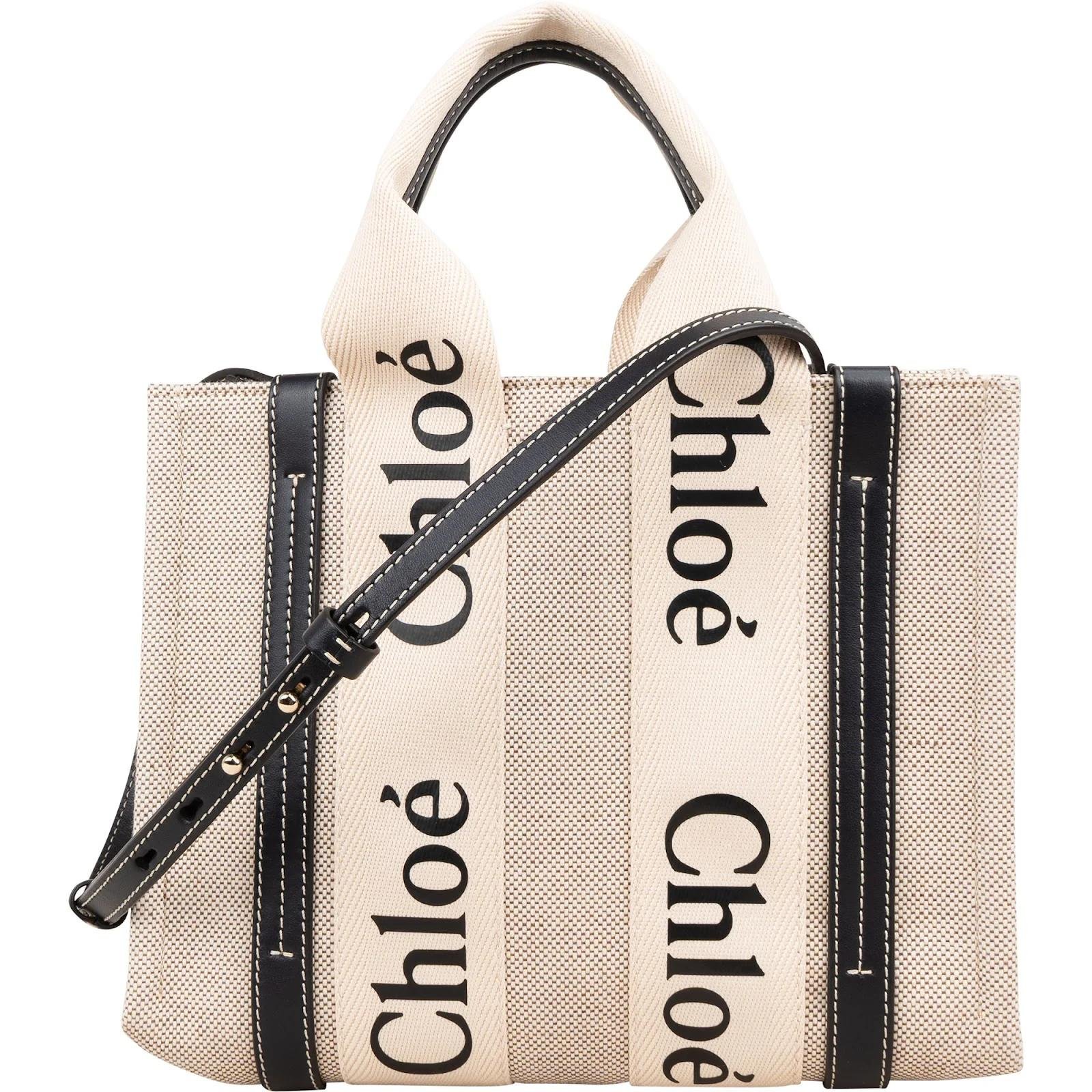 Woody leather tote