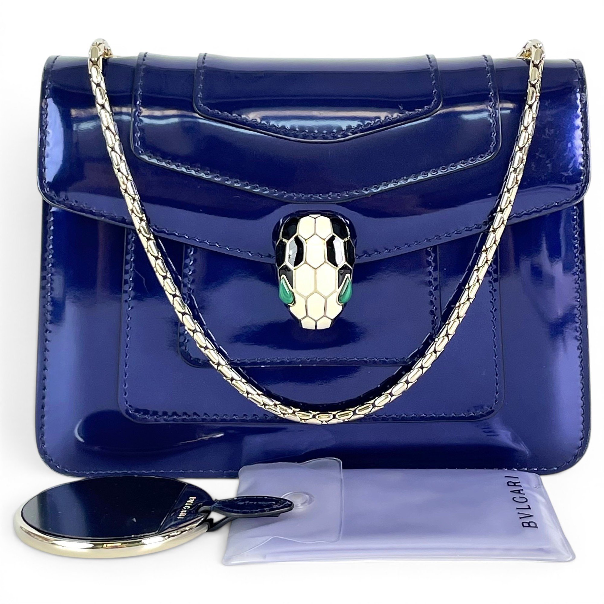 Serpenti leather handbag