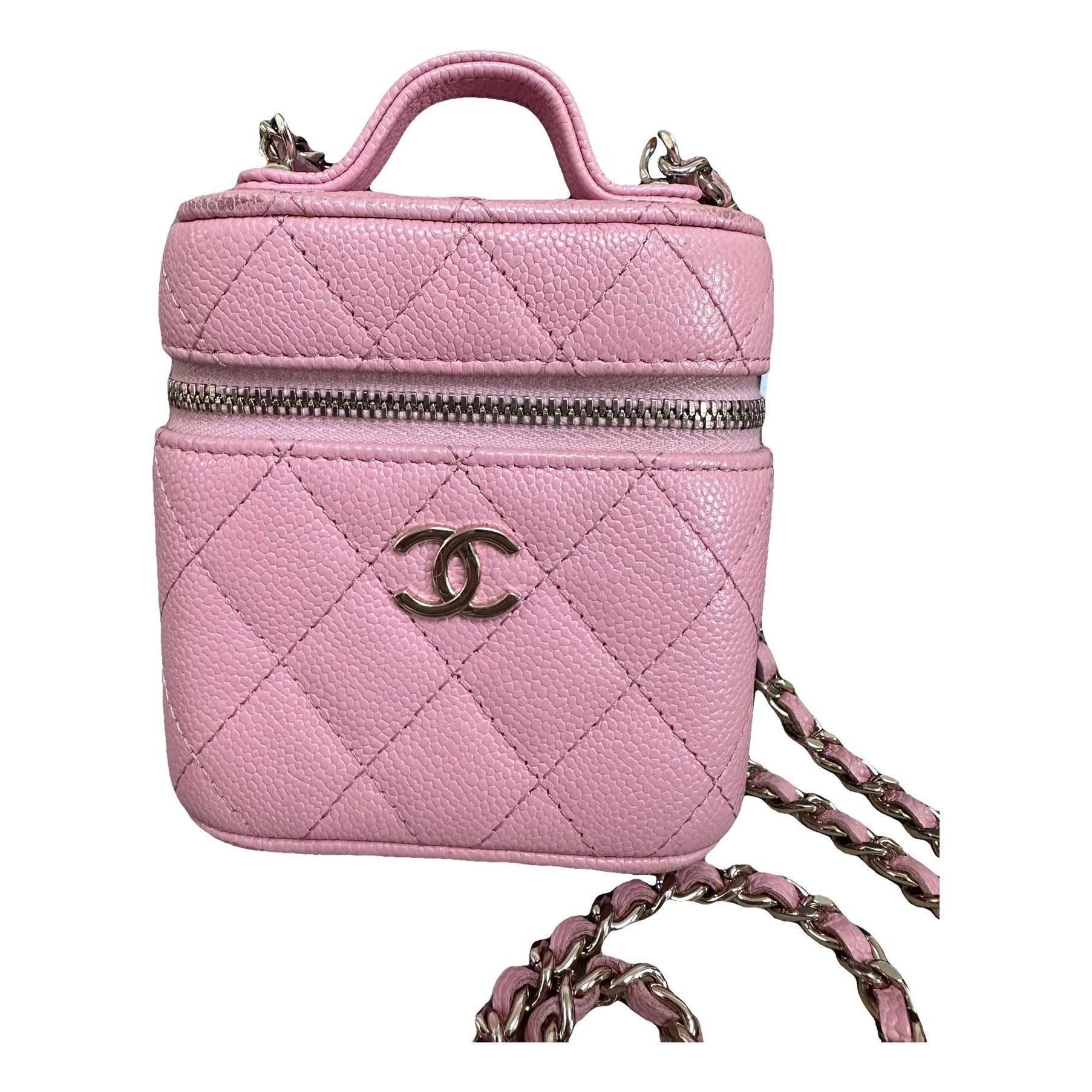 Trendy CC Vanity leather handbag