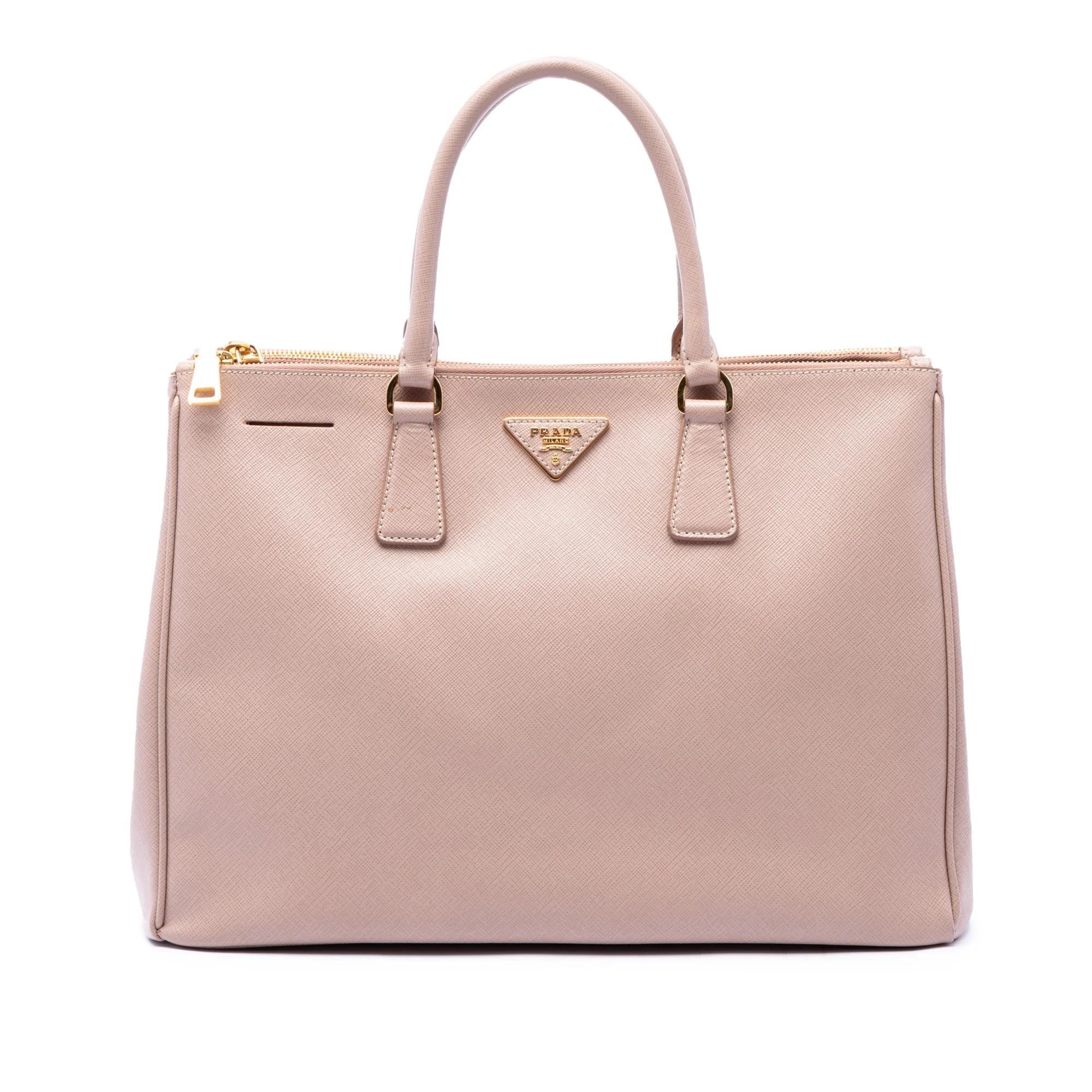 Double leather satchel