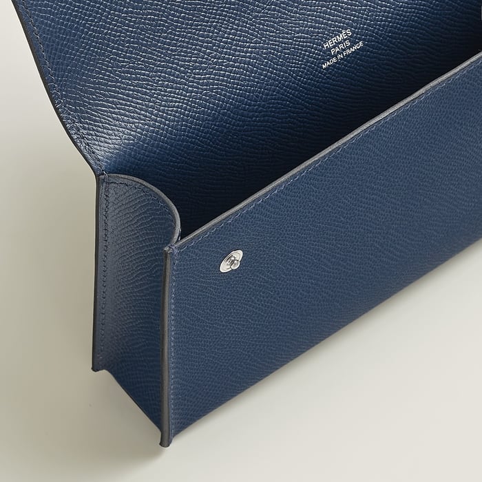 Navy Hermèsnap Wallet