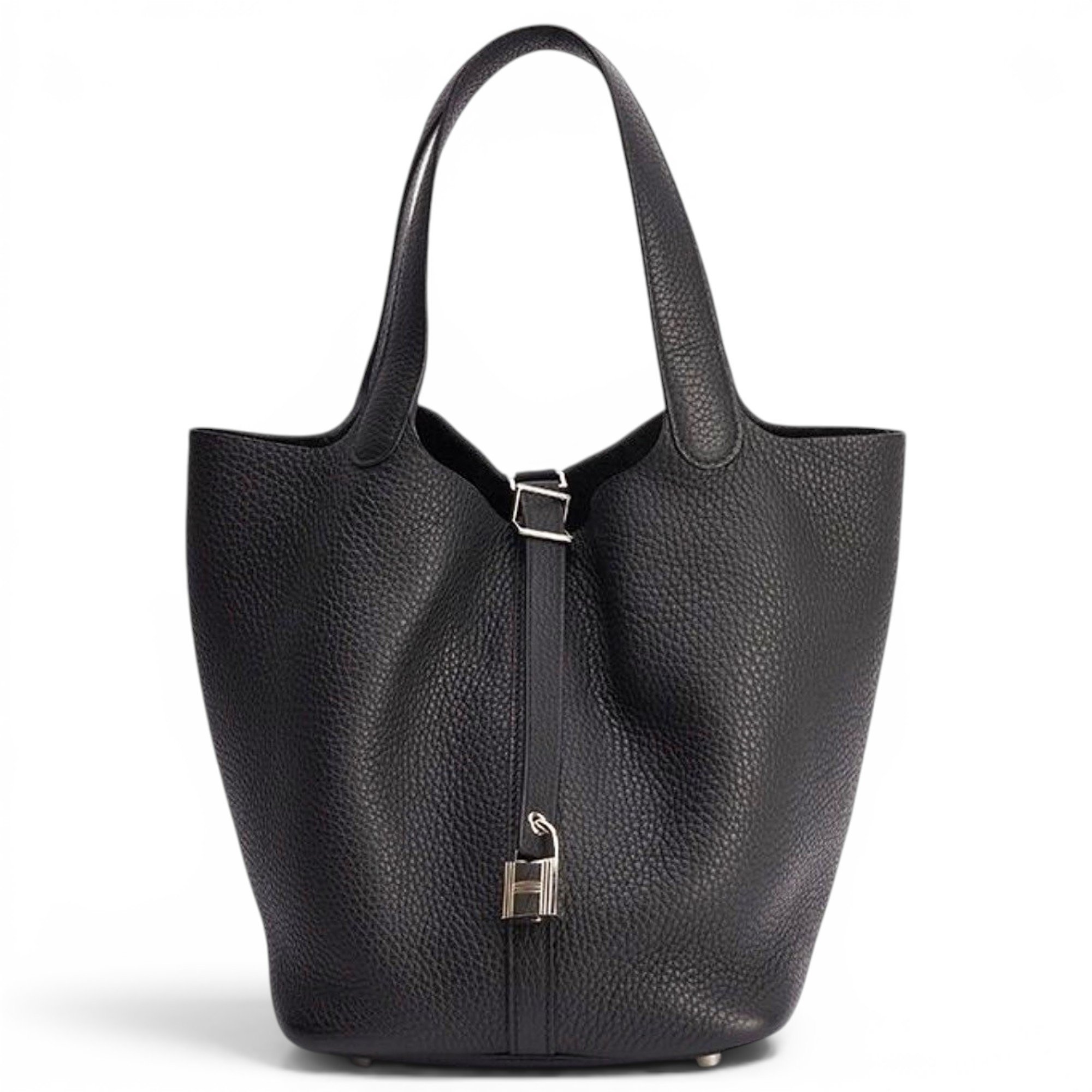 Picotin leather tote