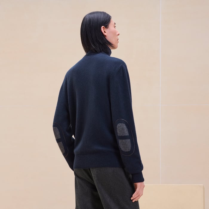 Marine Cashmere "Maillon Chaine d'Ancre" Full-zip Jacket