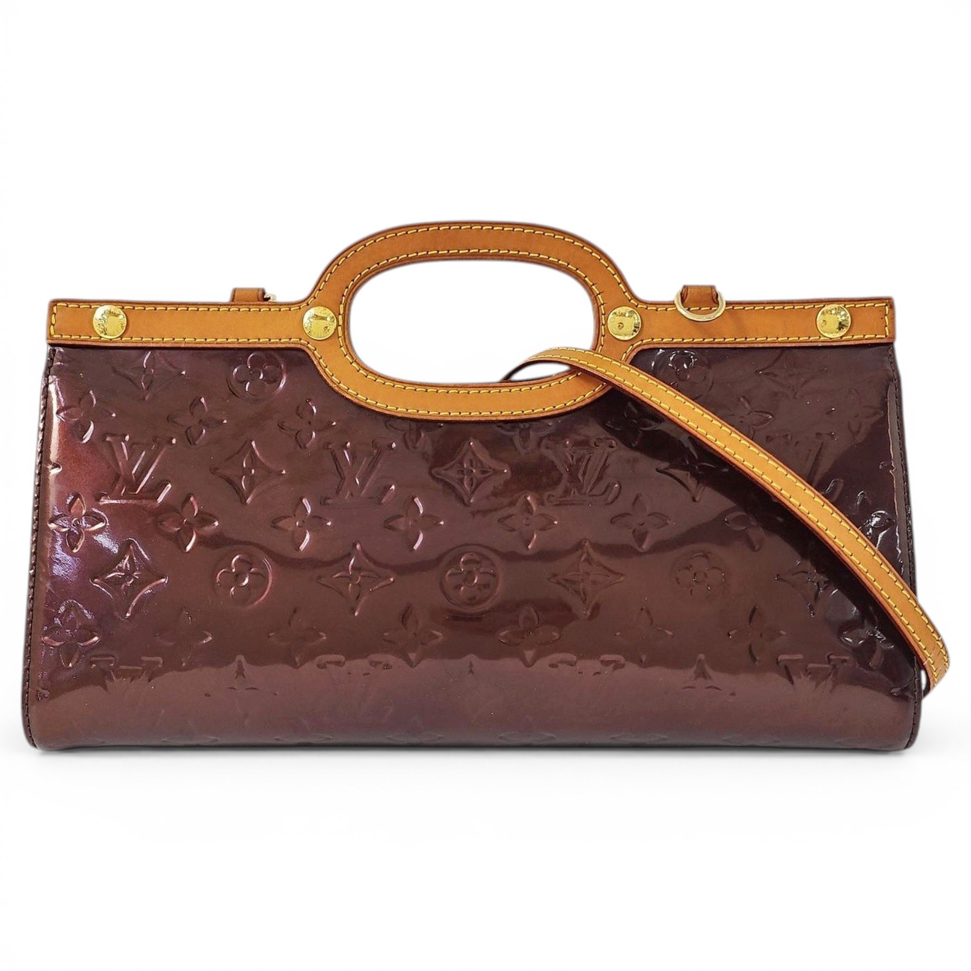 Roxbury patent leather handbag