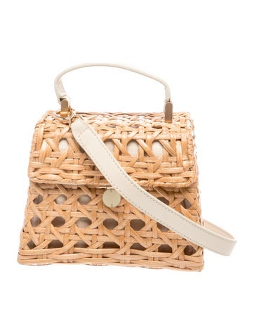 Rattan Top Handle Bag
