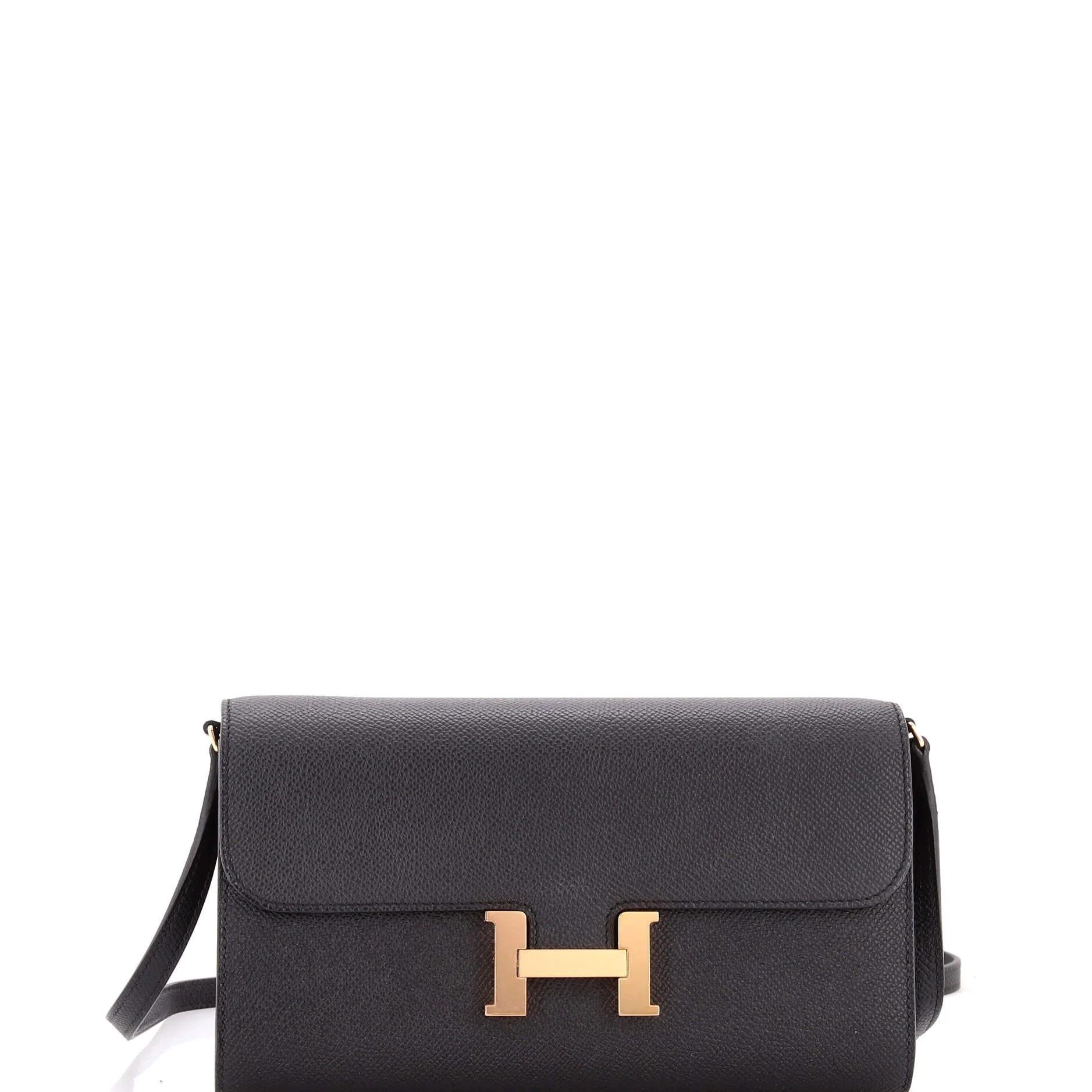 Leather clutch bag
