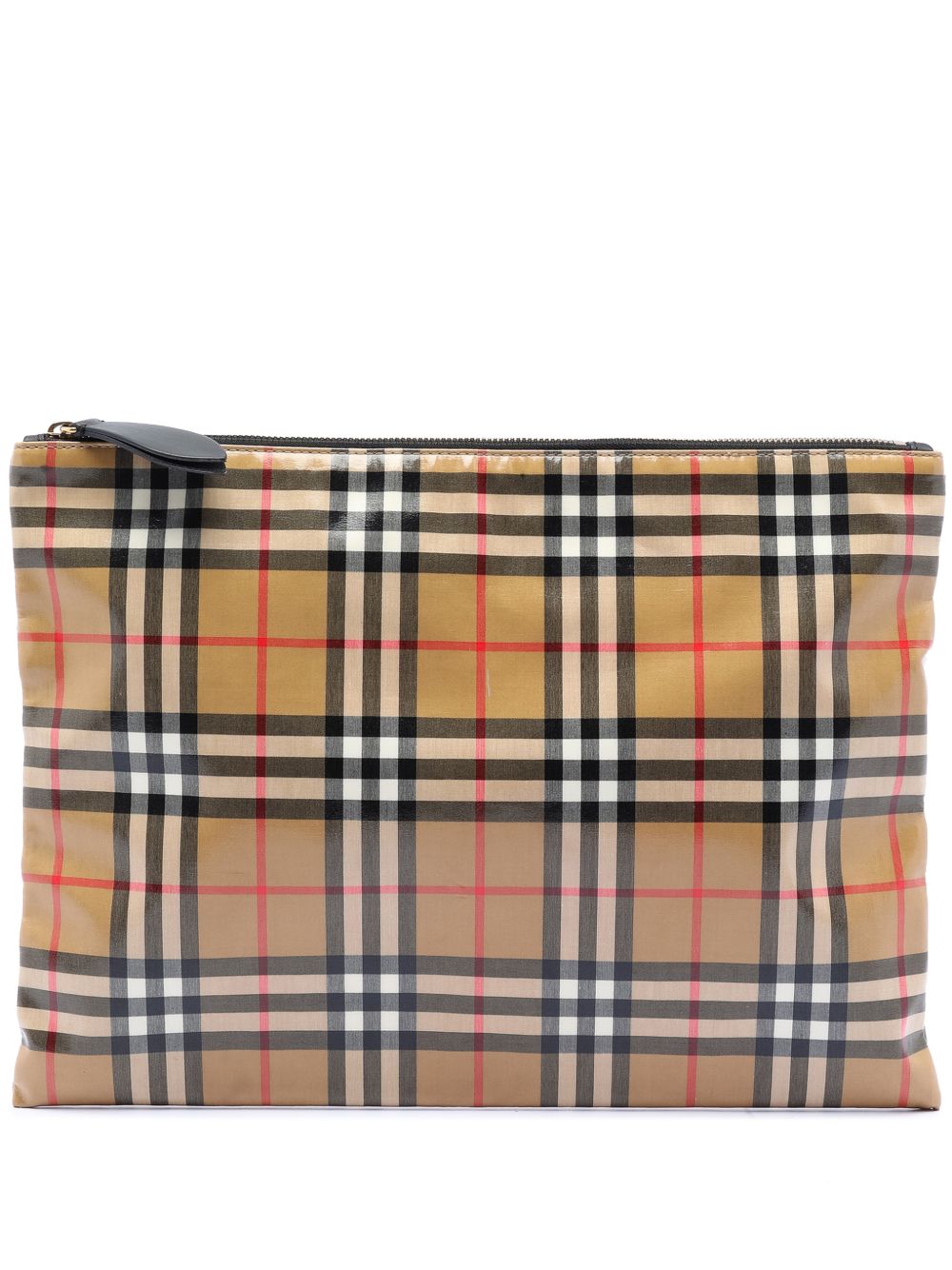 2000-2017 House Check Coated Canvas clutch bag