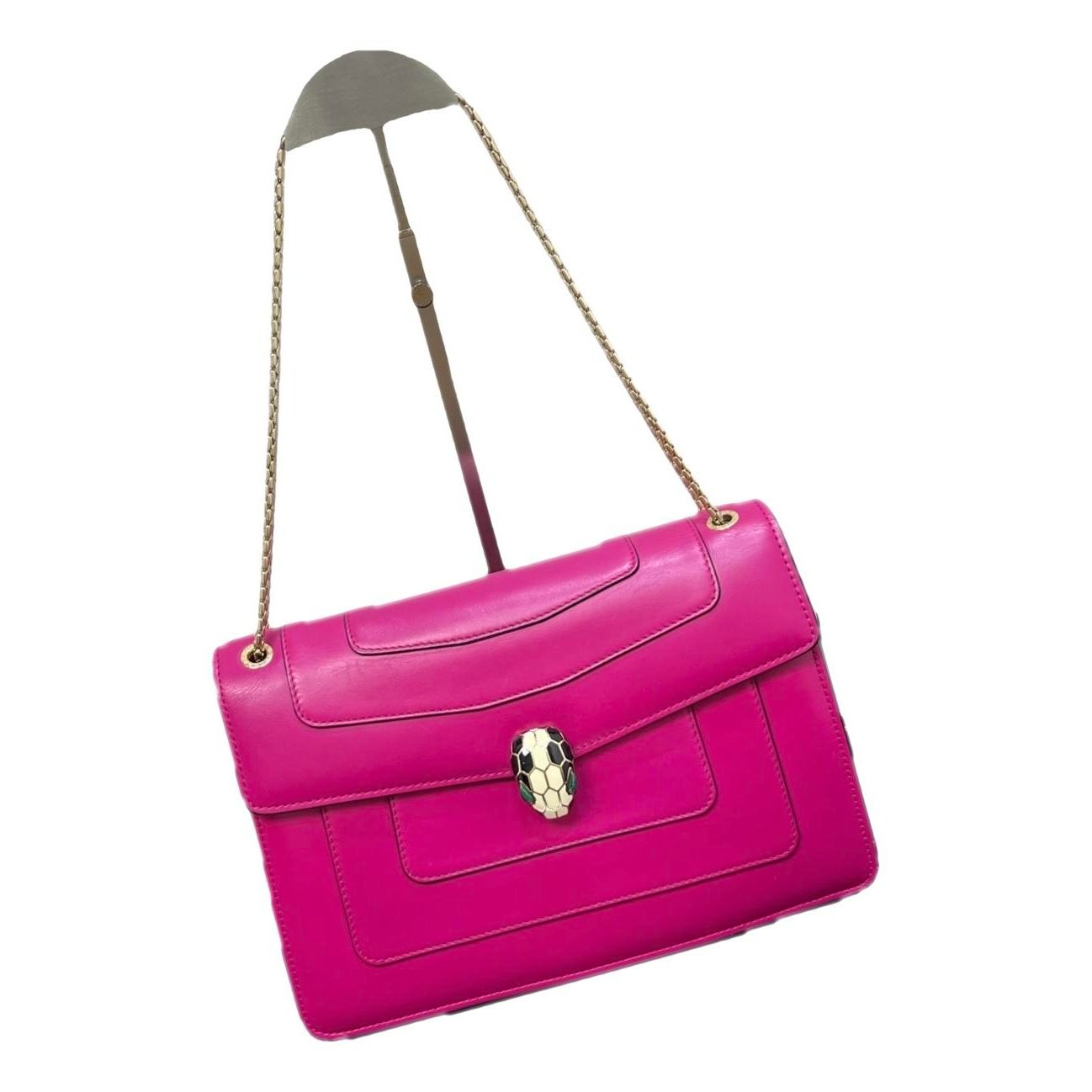 Serpenti leather handbag
