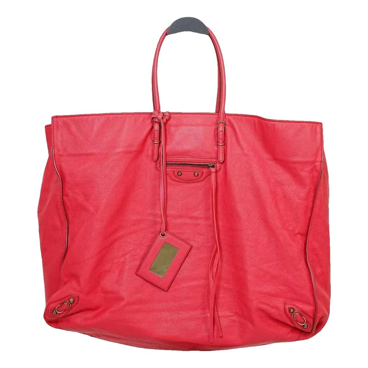 Papier leather handbag