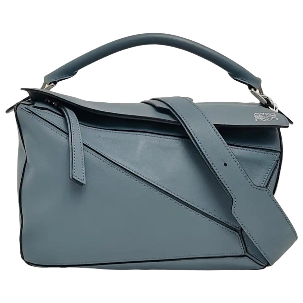 Puzzle leather handbag
