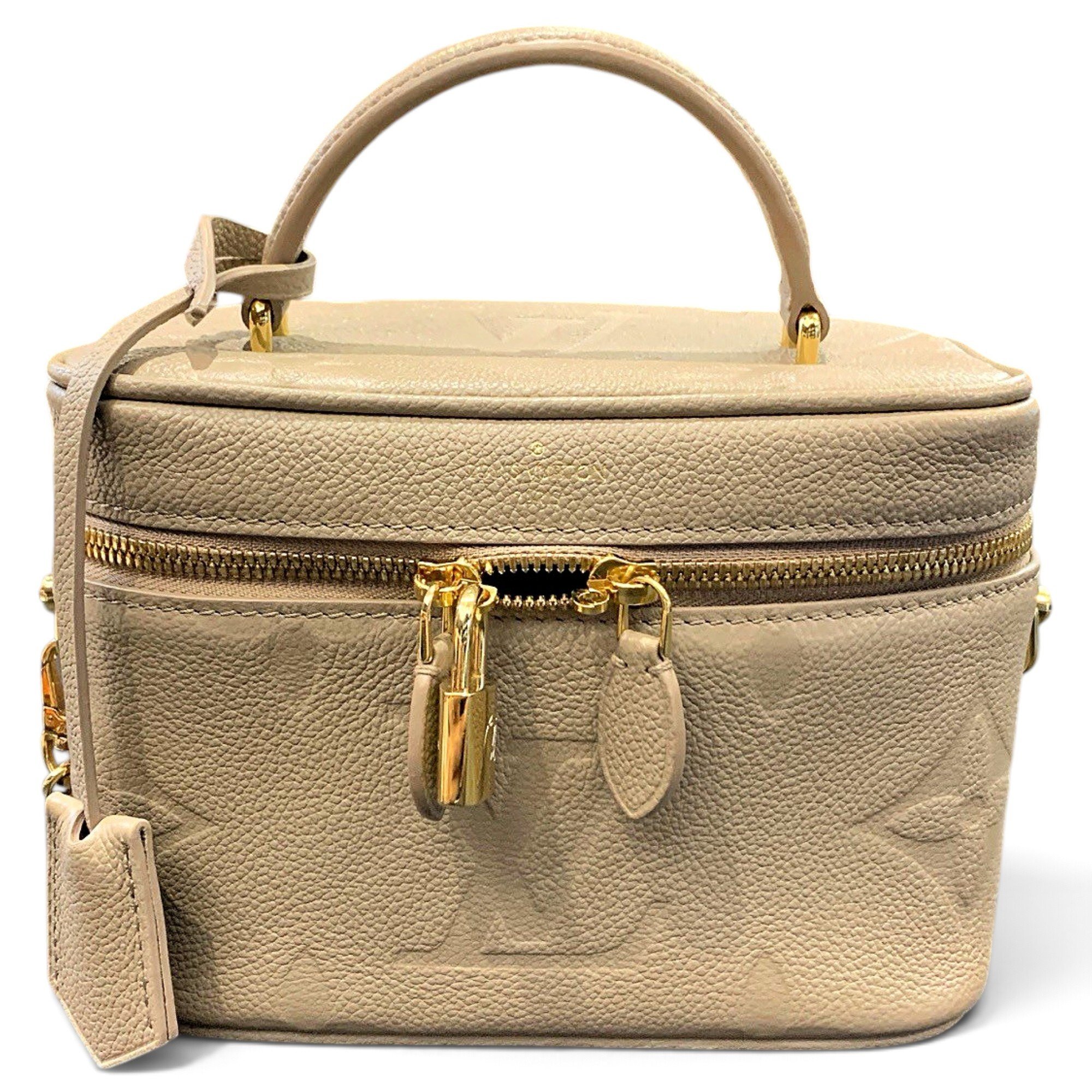 Vanity leather handbag