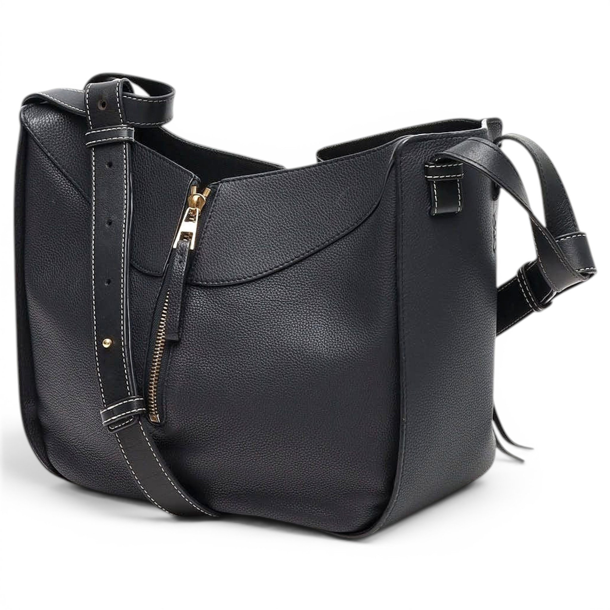 Hammock leather handbag