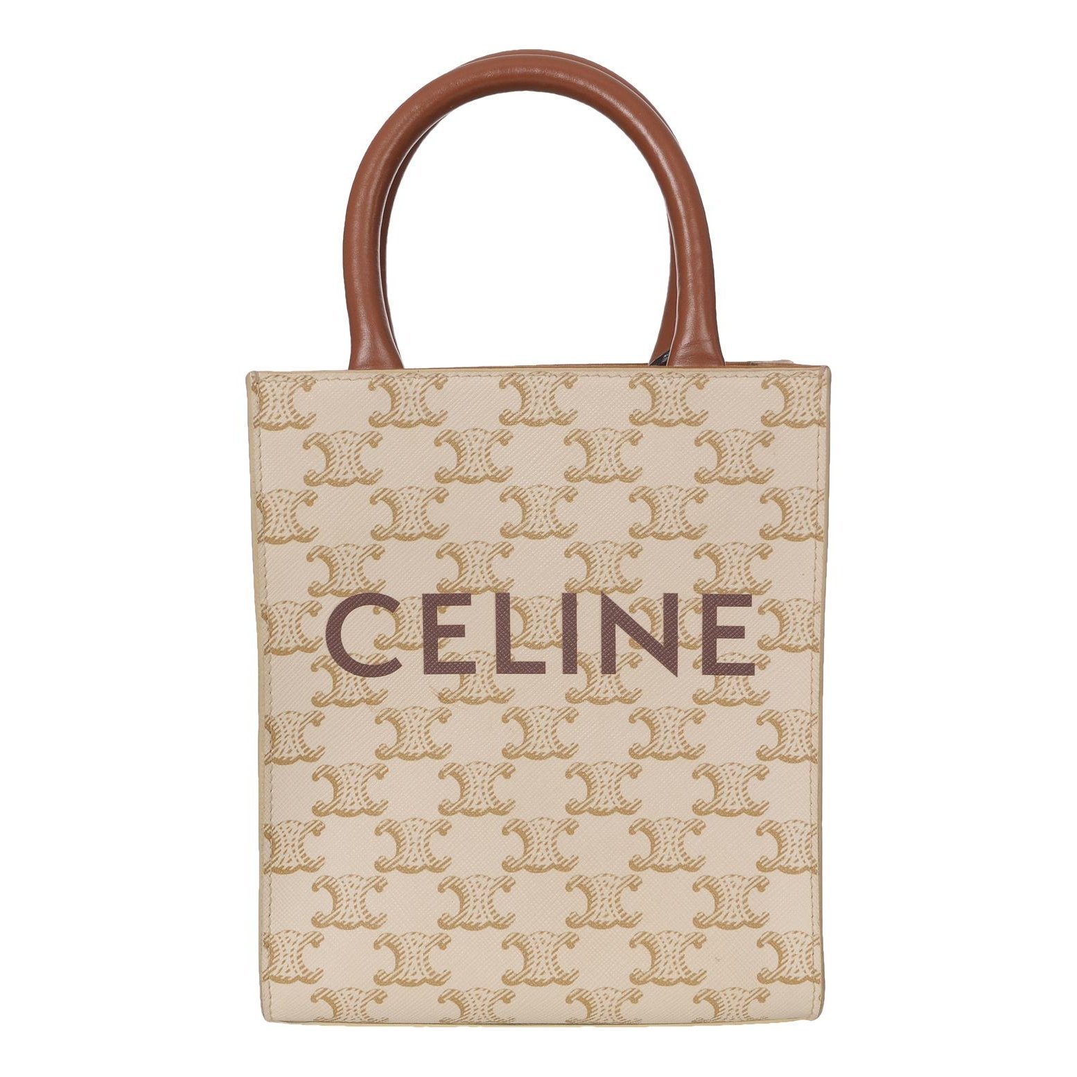 Cabas Vertical leather tote