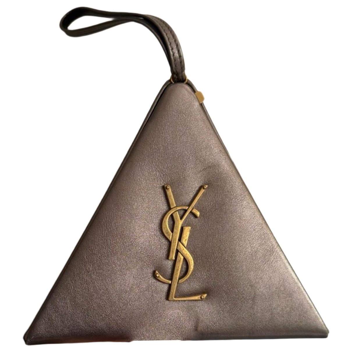 Leather clutch bag