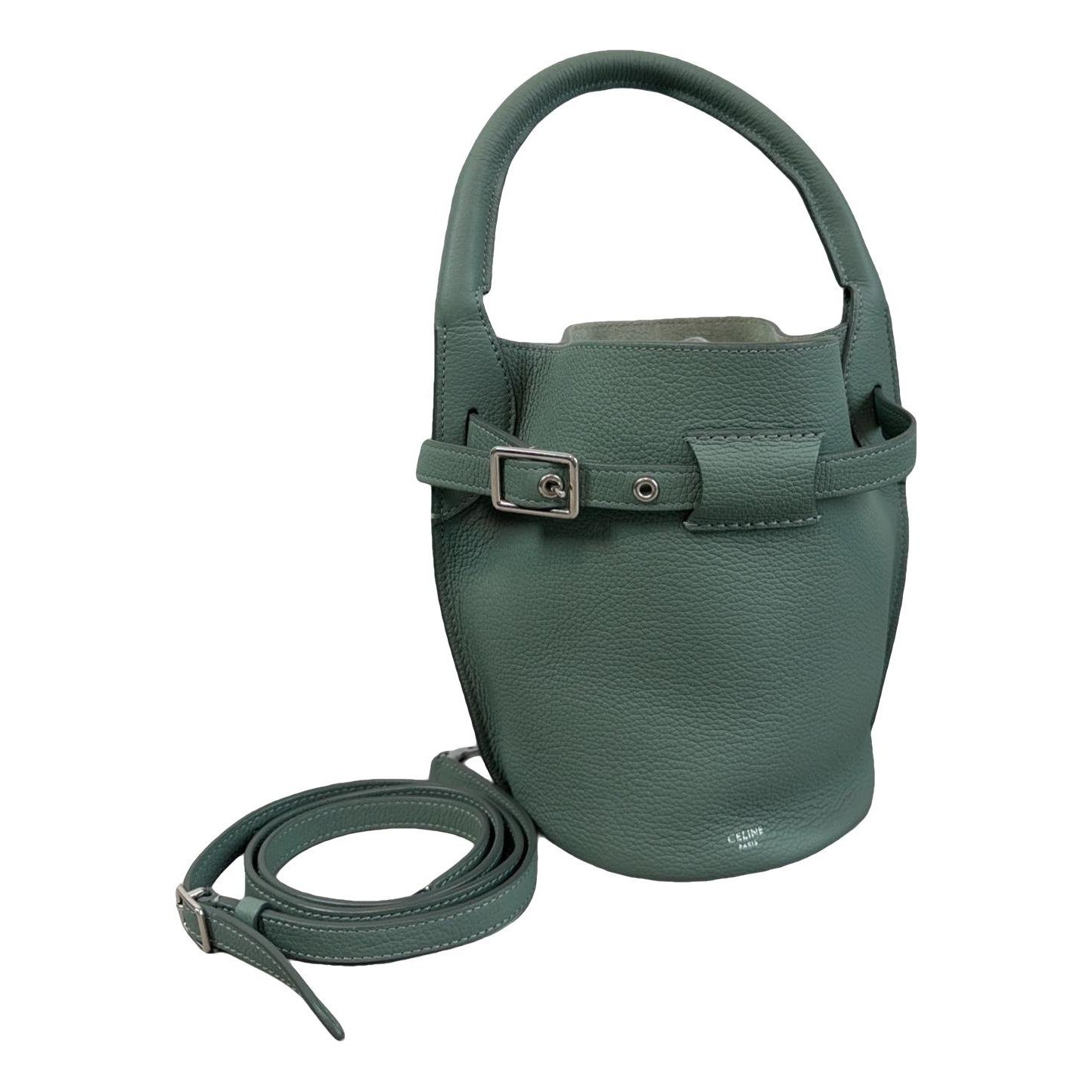 Celine Clasp Bucket leather handbag