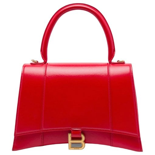 Hourglass leather satchel