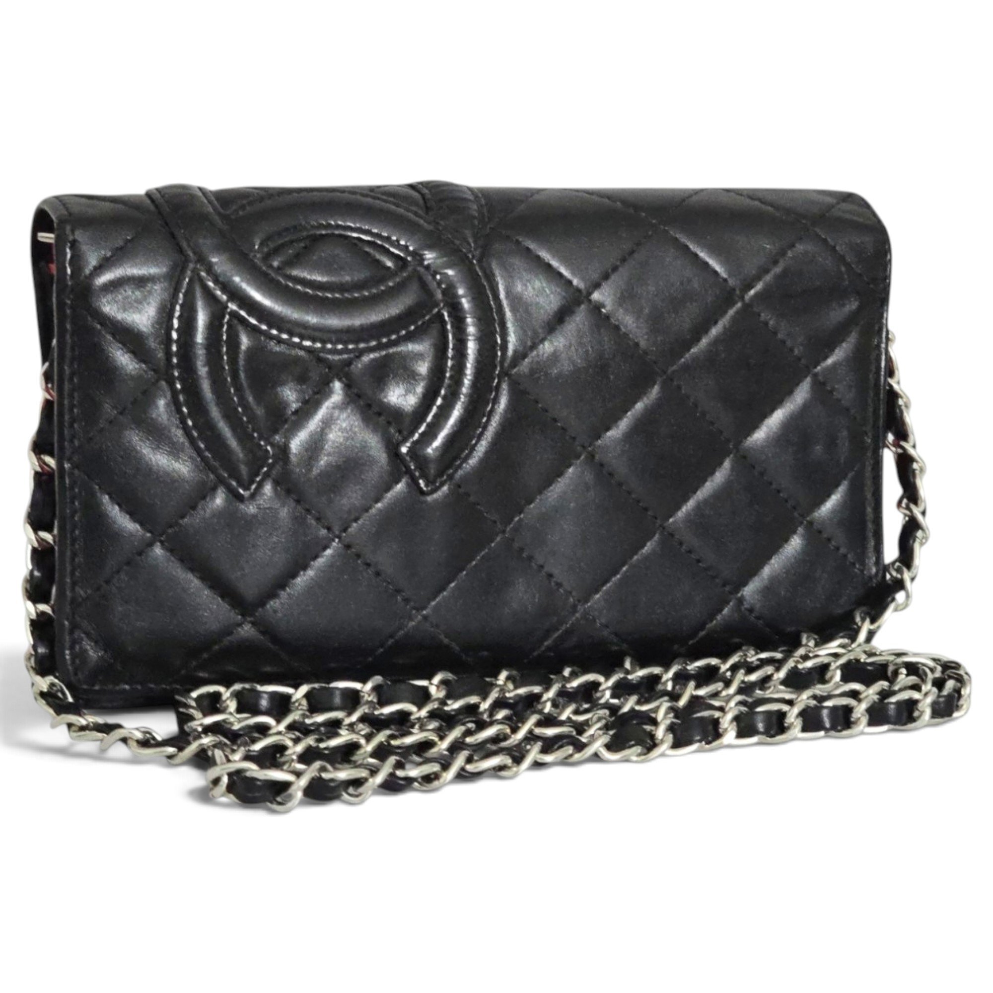 Leather clutch bag
