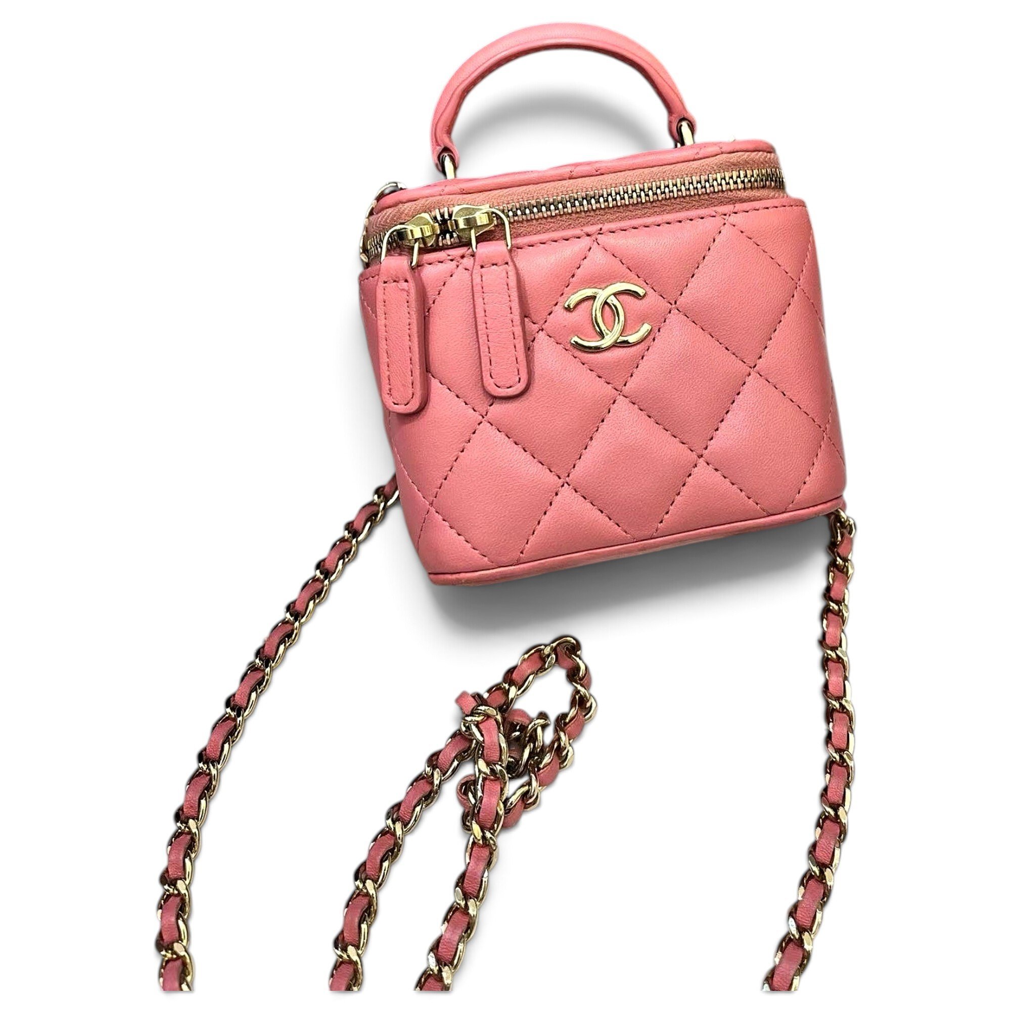 Trendy CC Vanity leather handbag
