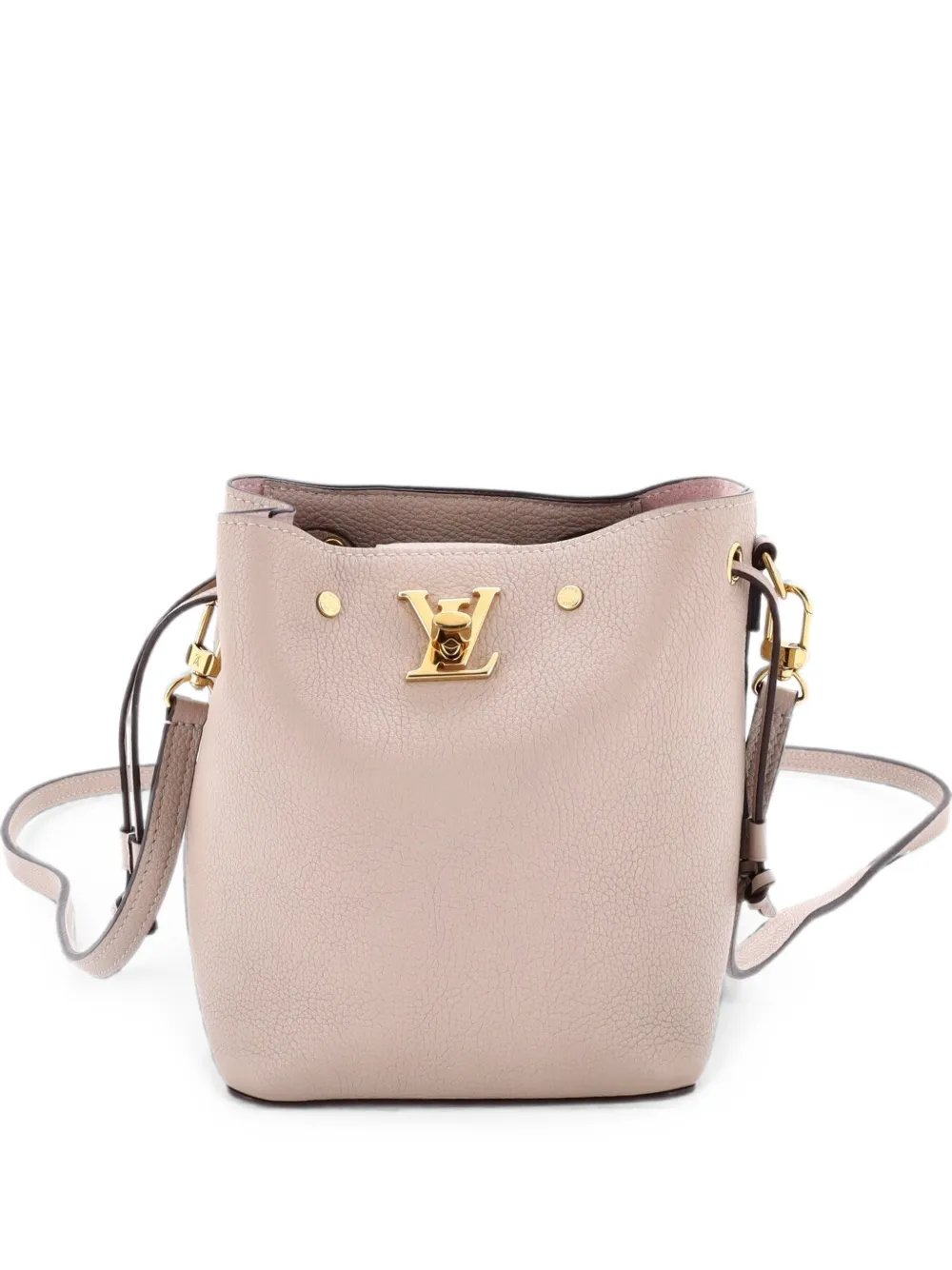 Lockme Leather Nano bucket bag