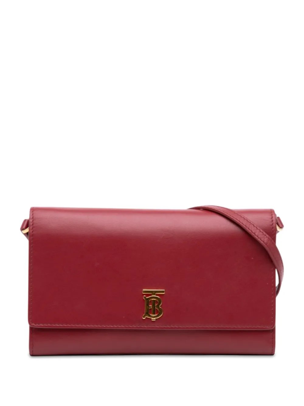 2018-2026 Leather TB Wallet On Strap crossbody bag