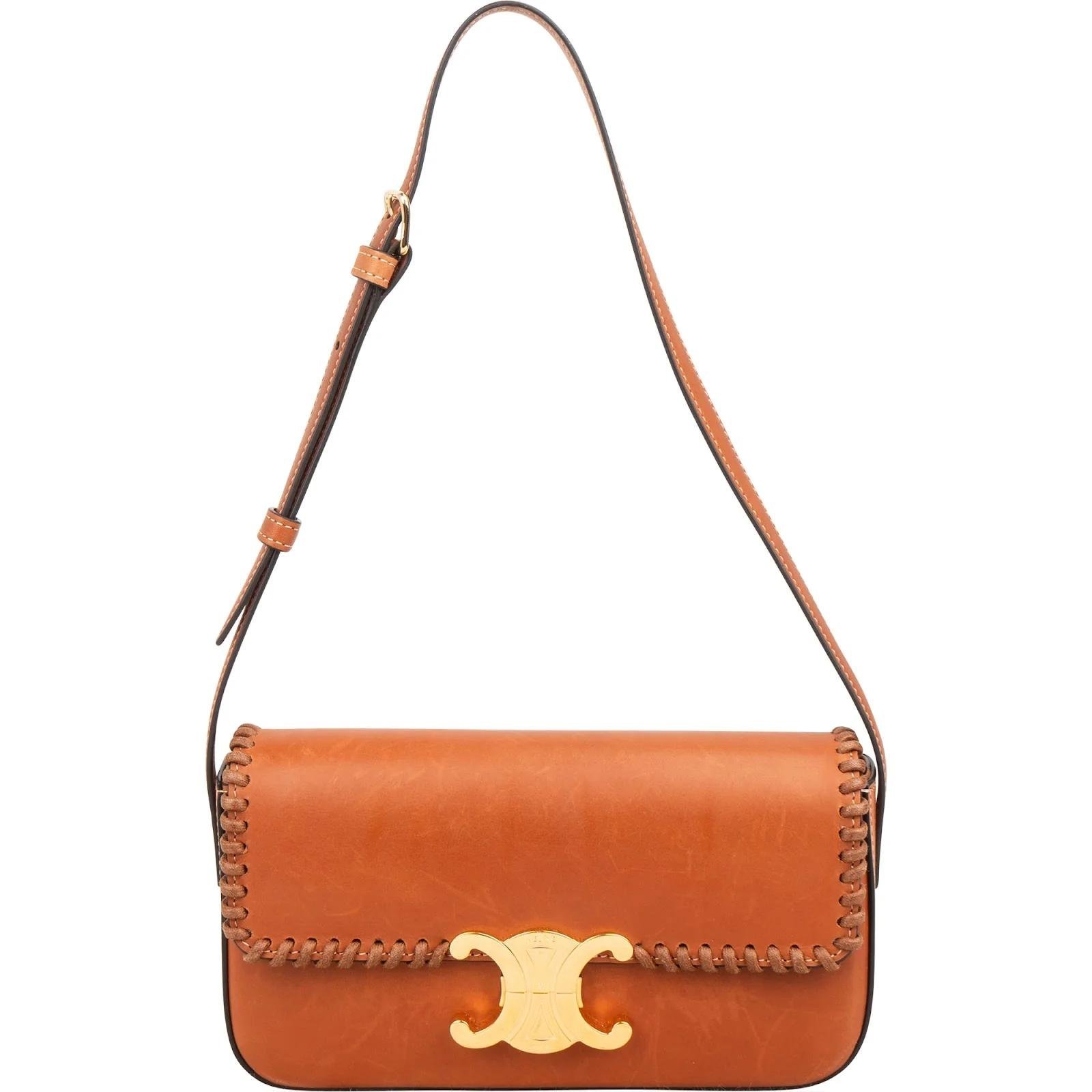 Triomphe leather crossbody bag
