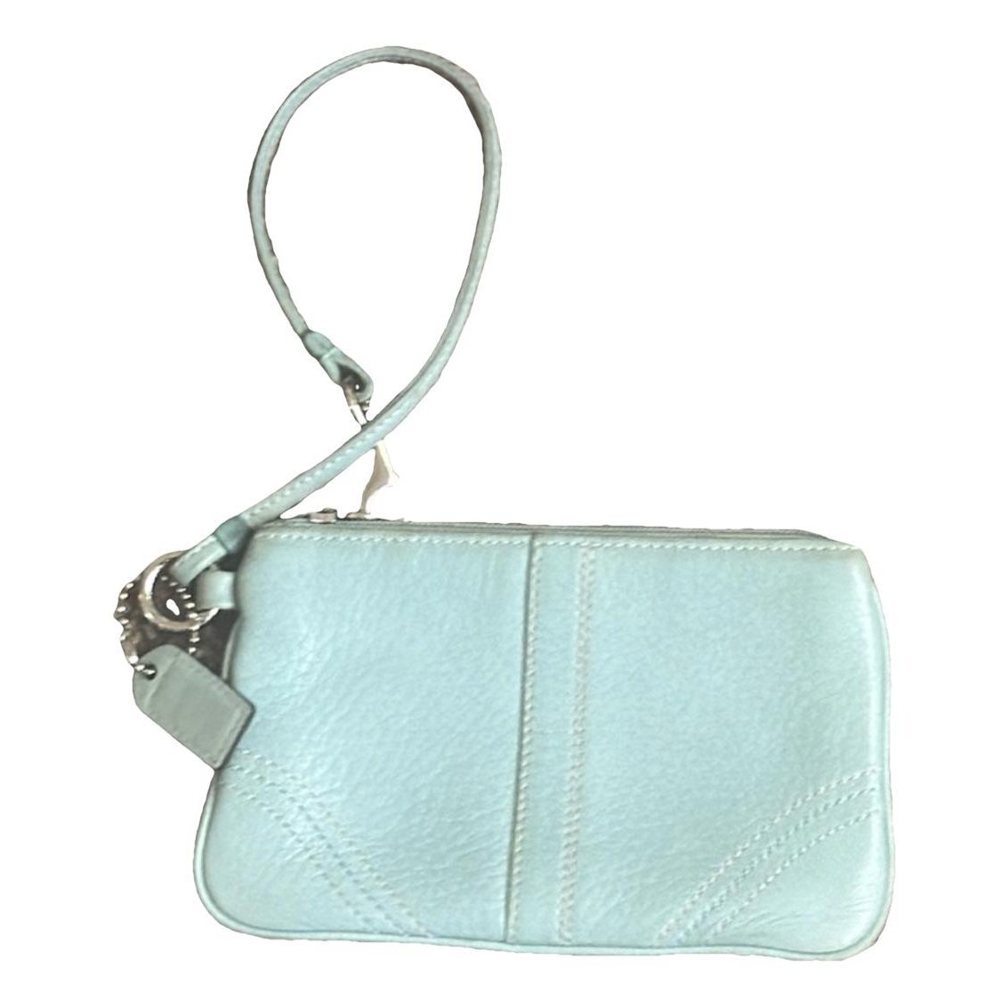 Leather clutch bag